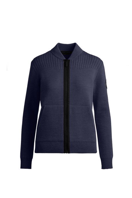 Shop the women's Lennox Knit Bomber Black Label