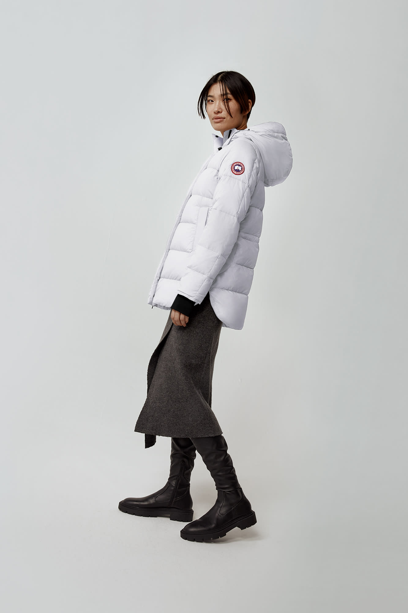 Canada goose alliston jacket long best sale