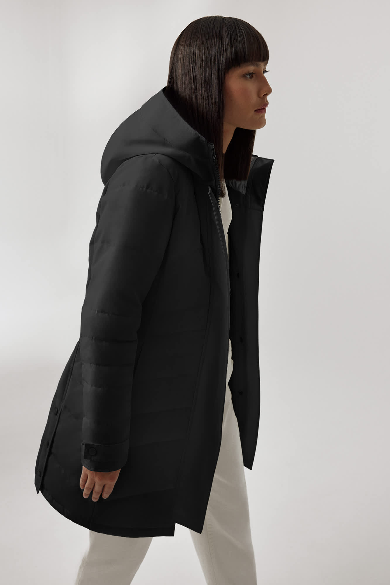 Canada goose lorette parka black label clearance