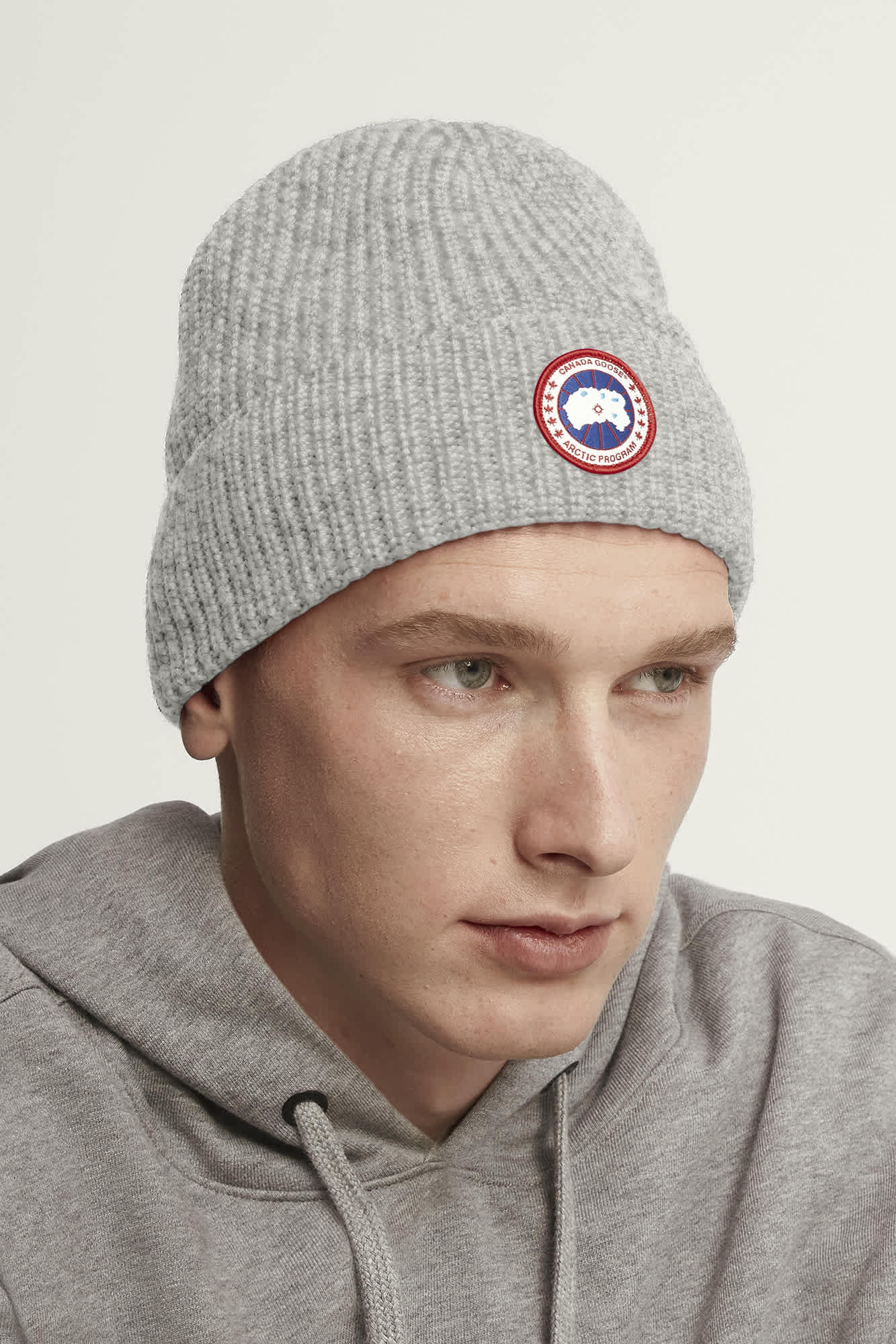 Grey canada goose beanie discount