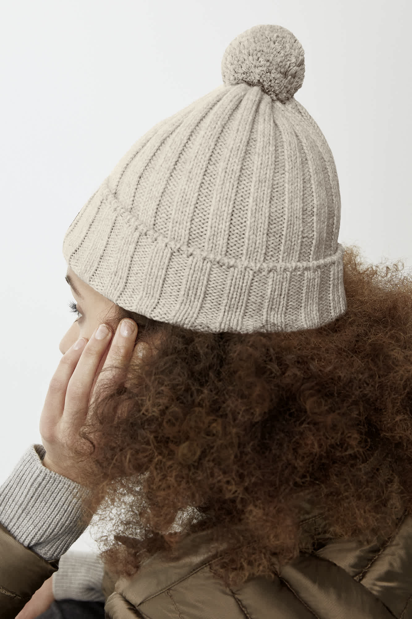 Pom Cashmere Beanie Ribbed | Canada Goose LU