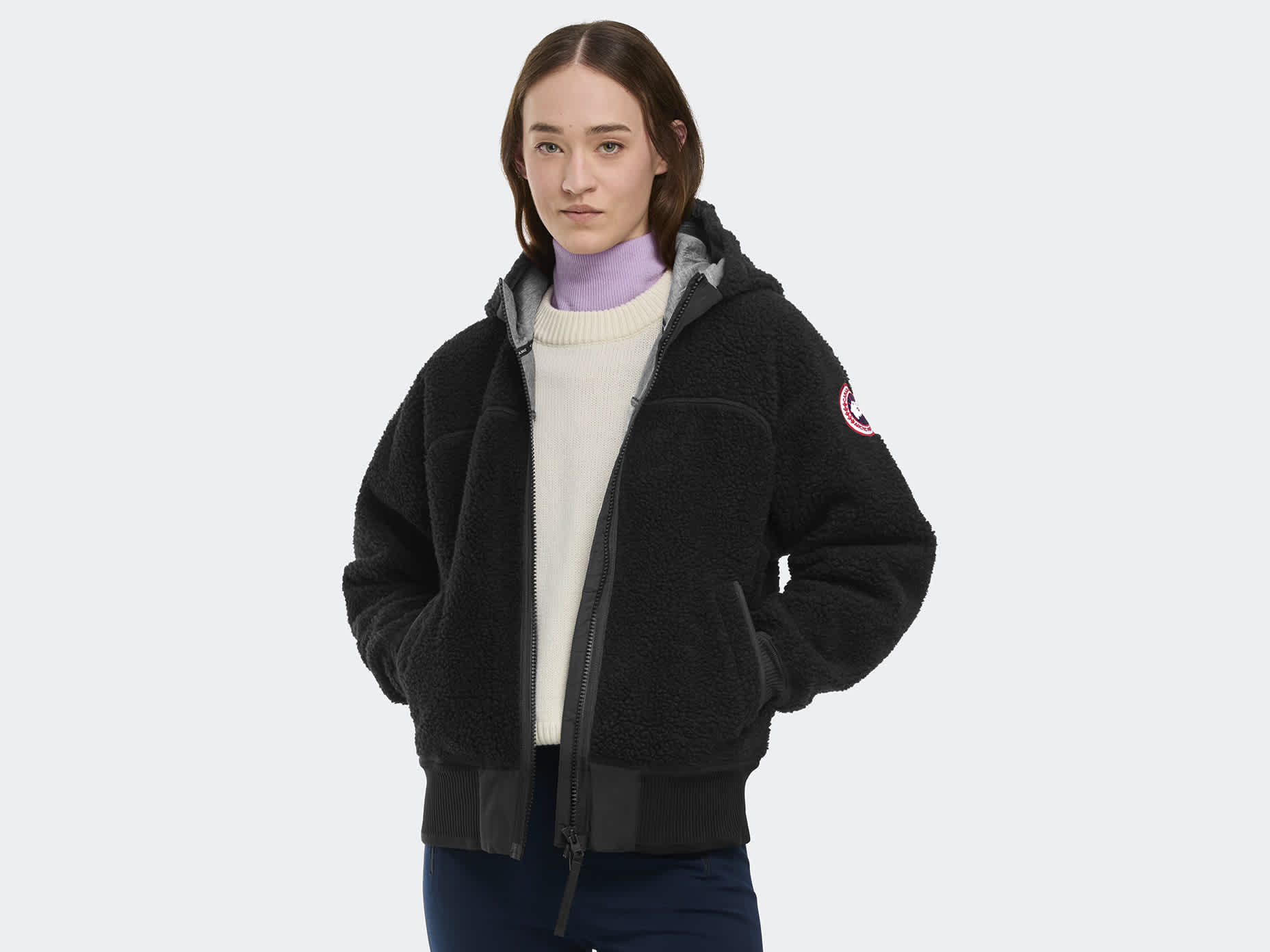 フリース・フーディ SIMCOE OVERSIZED FLEECE HOODY Simcoe Oversized Hoody Kind High Pile Fleece | Canada Goose PL