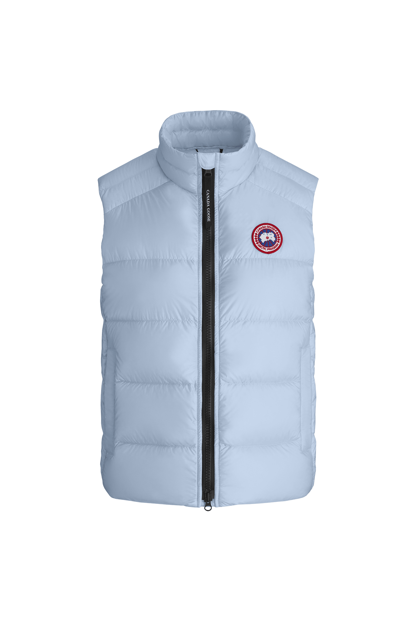 White canada goose bodywarmer top