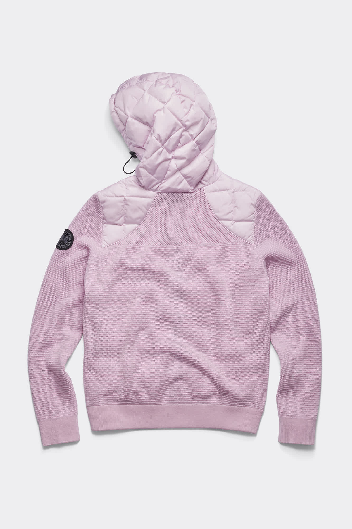 Hybridge quilted knit hoody black label best sale