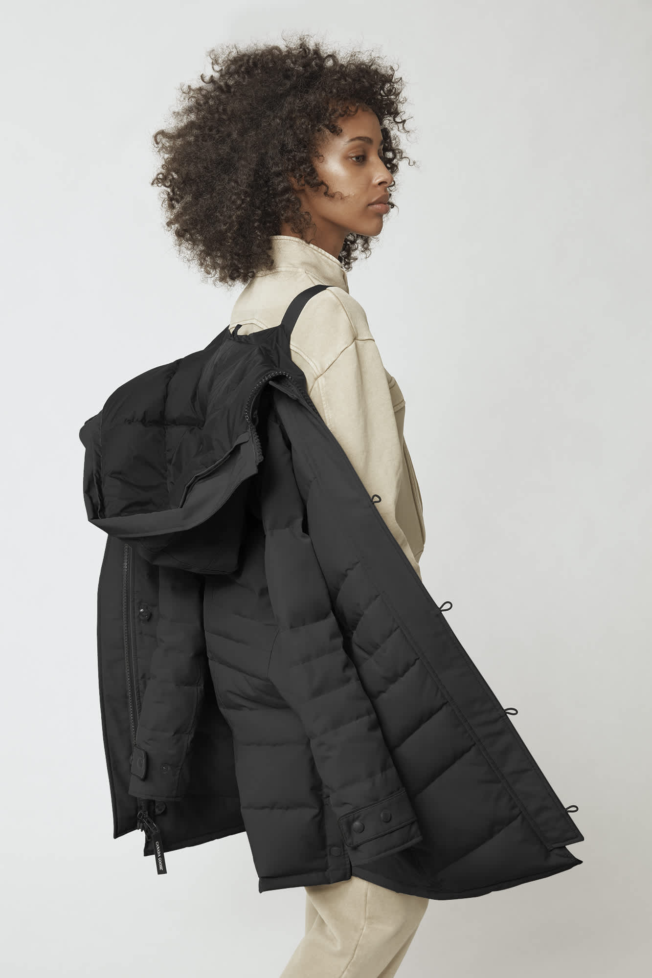 Women s Lorette Parka Black Label Canada Goose US
