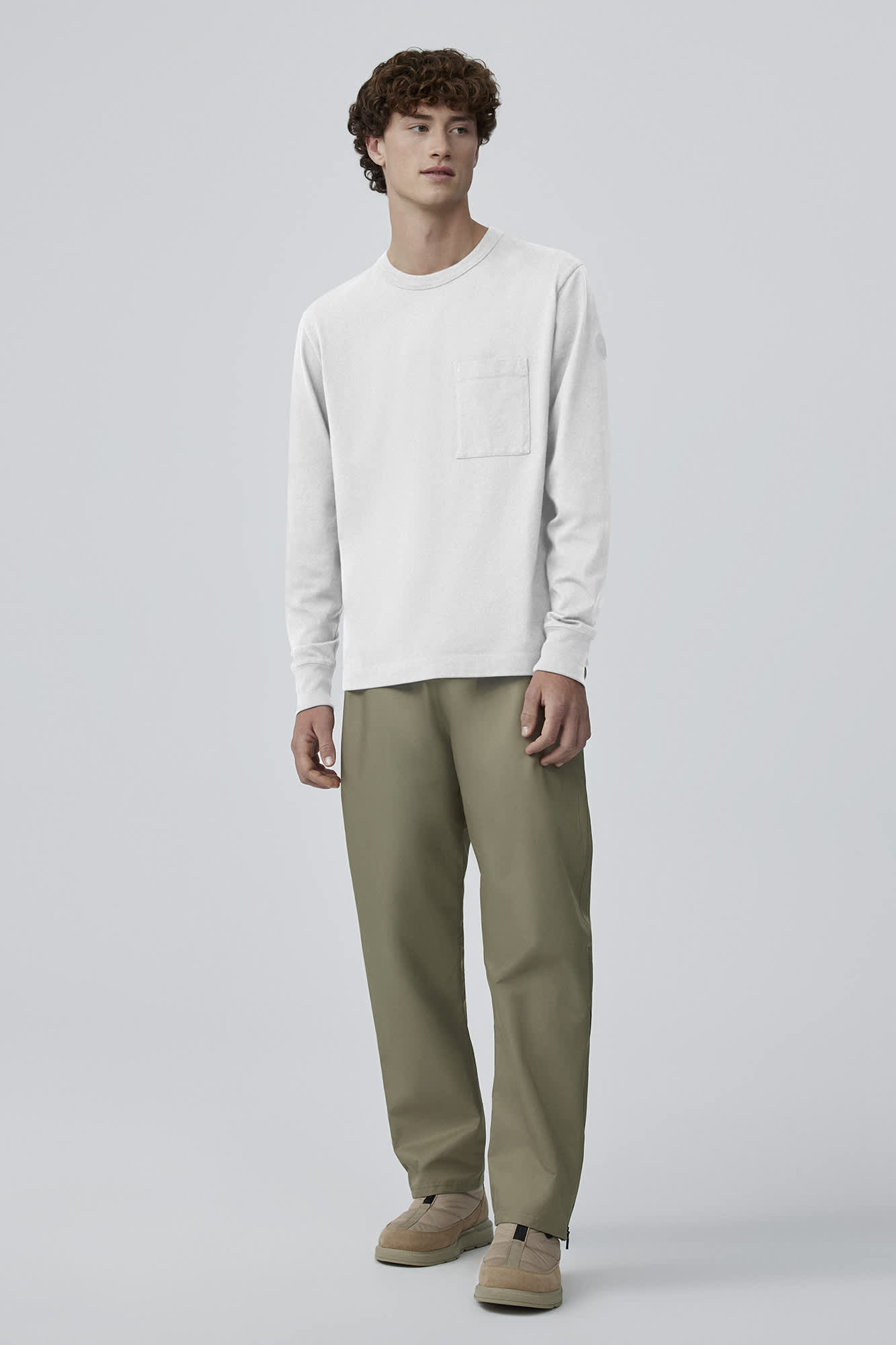 Canada Goose Gladstone Long Sleeve T-Shirt (Men, White,