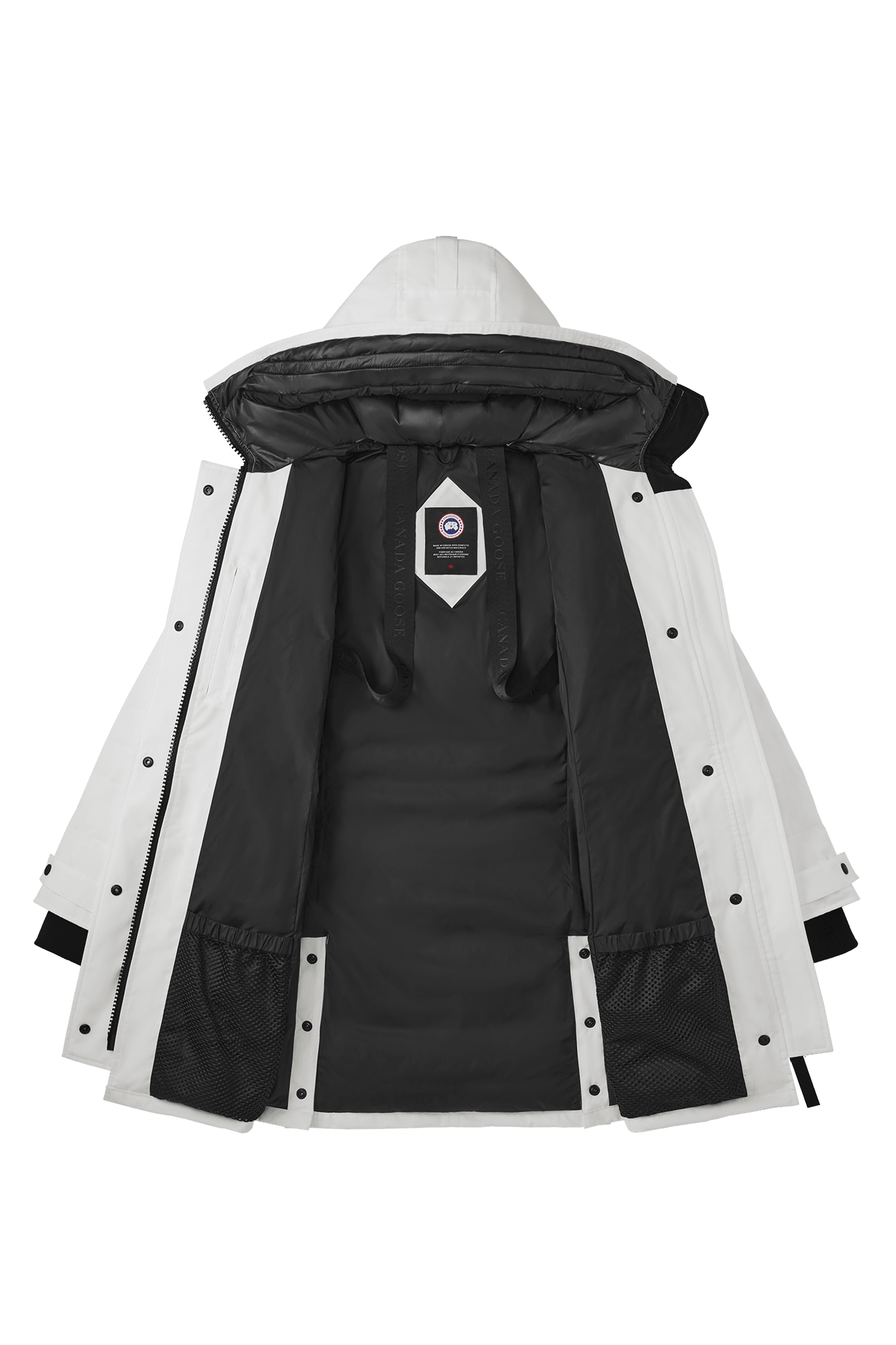 Canada goose lorette parka black label on sale