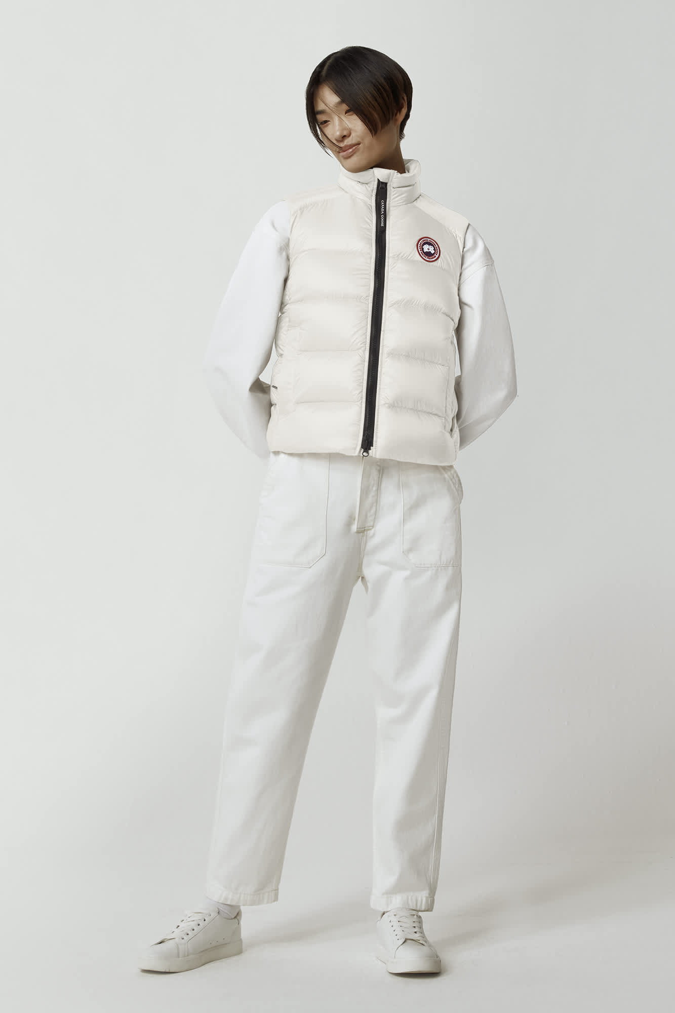 Womens white canada goose gilet new arrivals