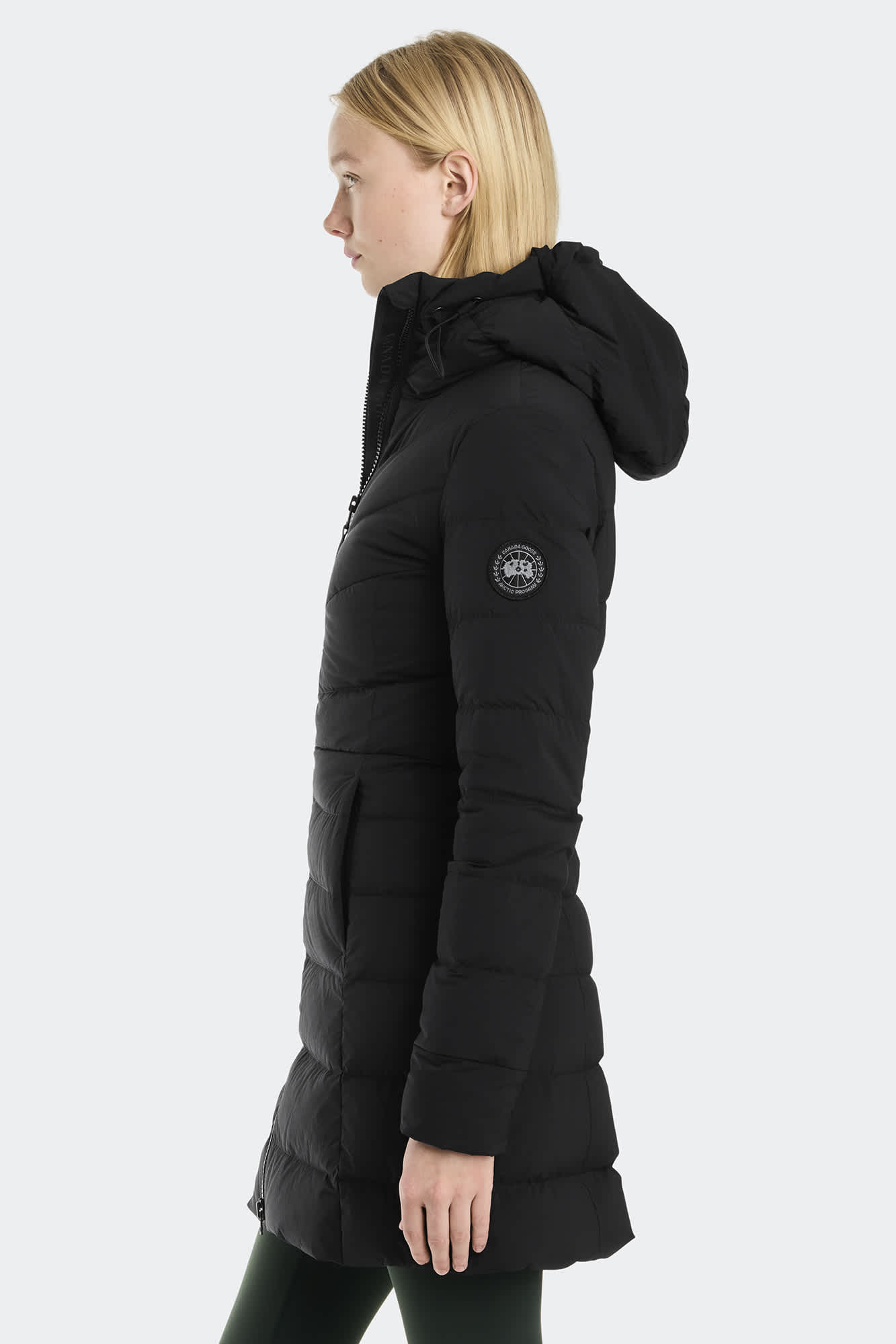 Clair coat black label canada goose yc