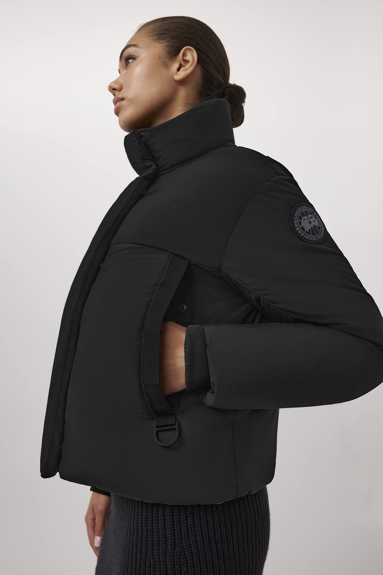 Junction Cropped Puffer Black Label | Canada Goose GL