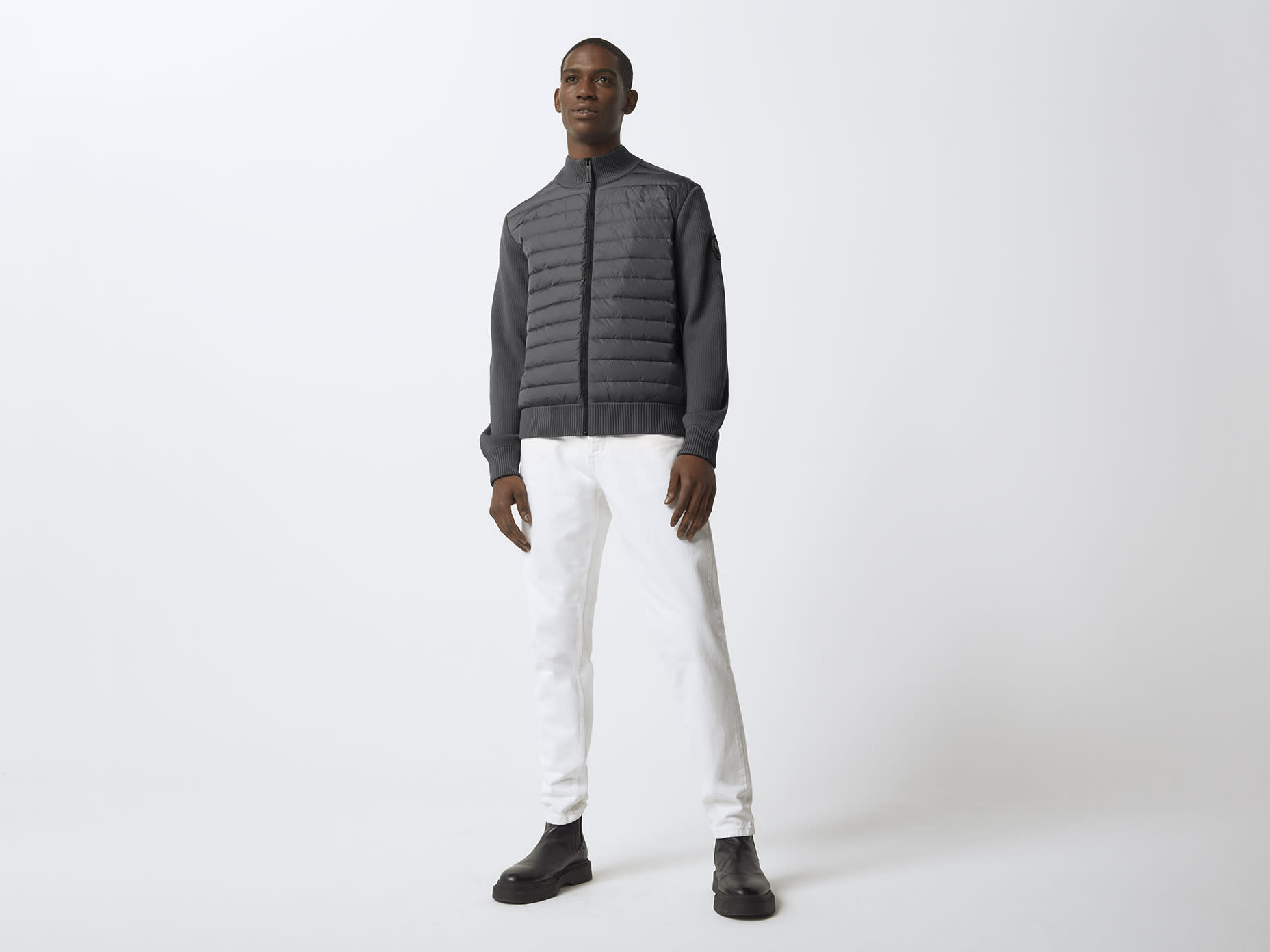 HyBridge Knit Jacket Black Label Canada Goose UK