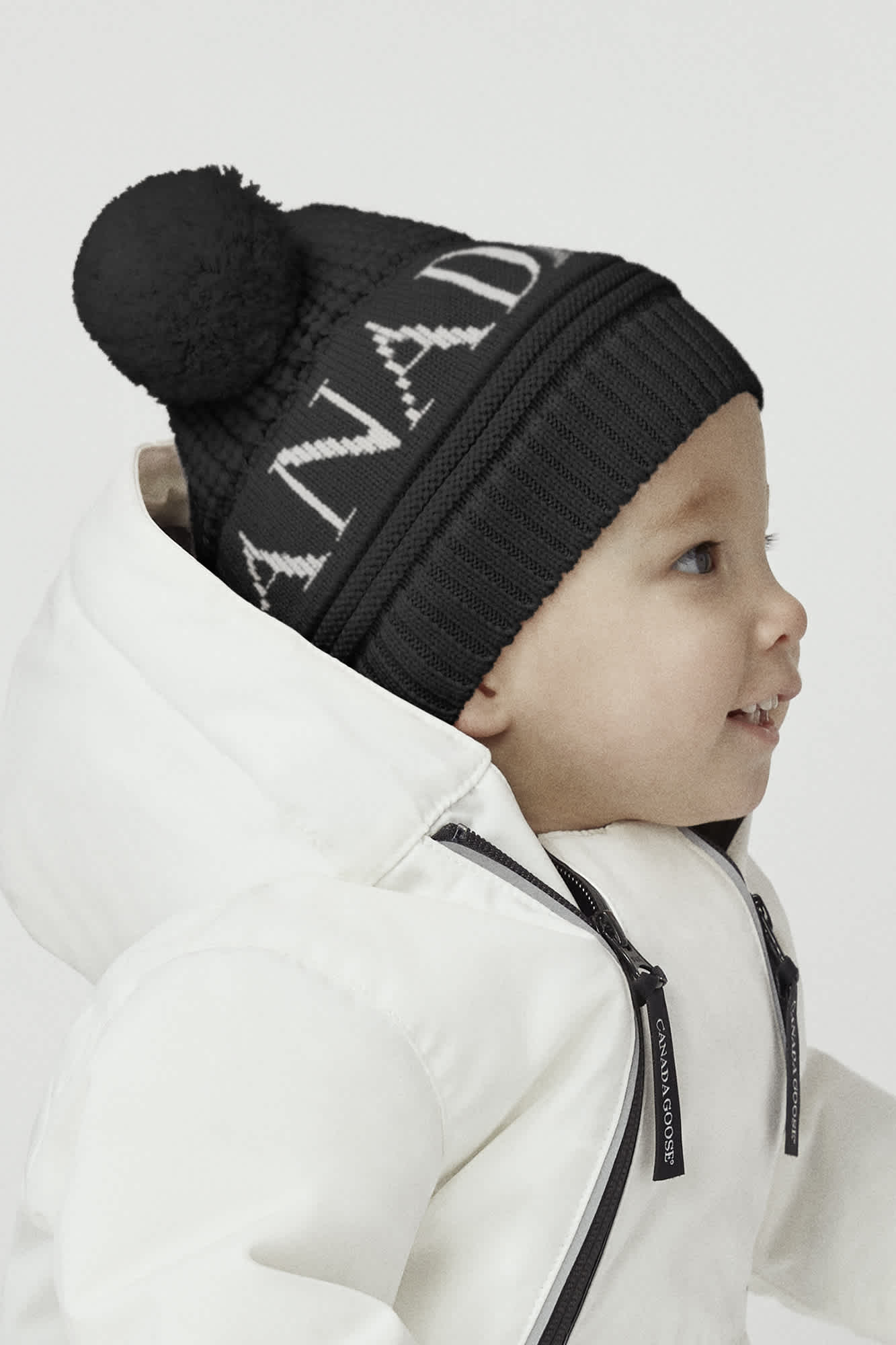 Canada goose baby hat top
