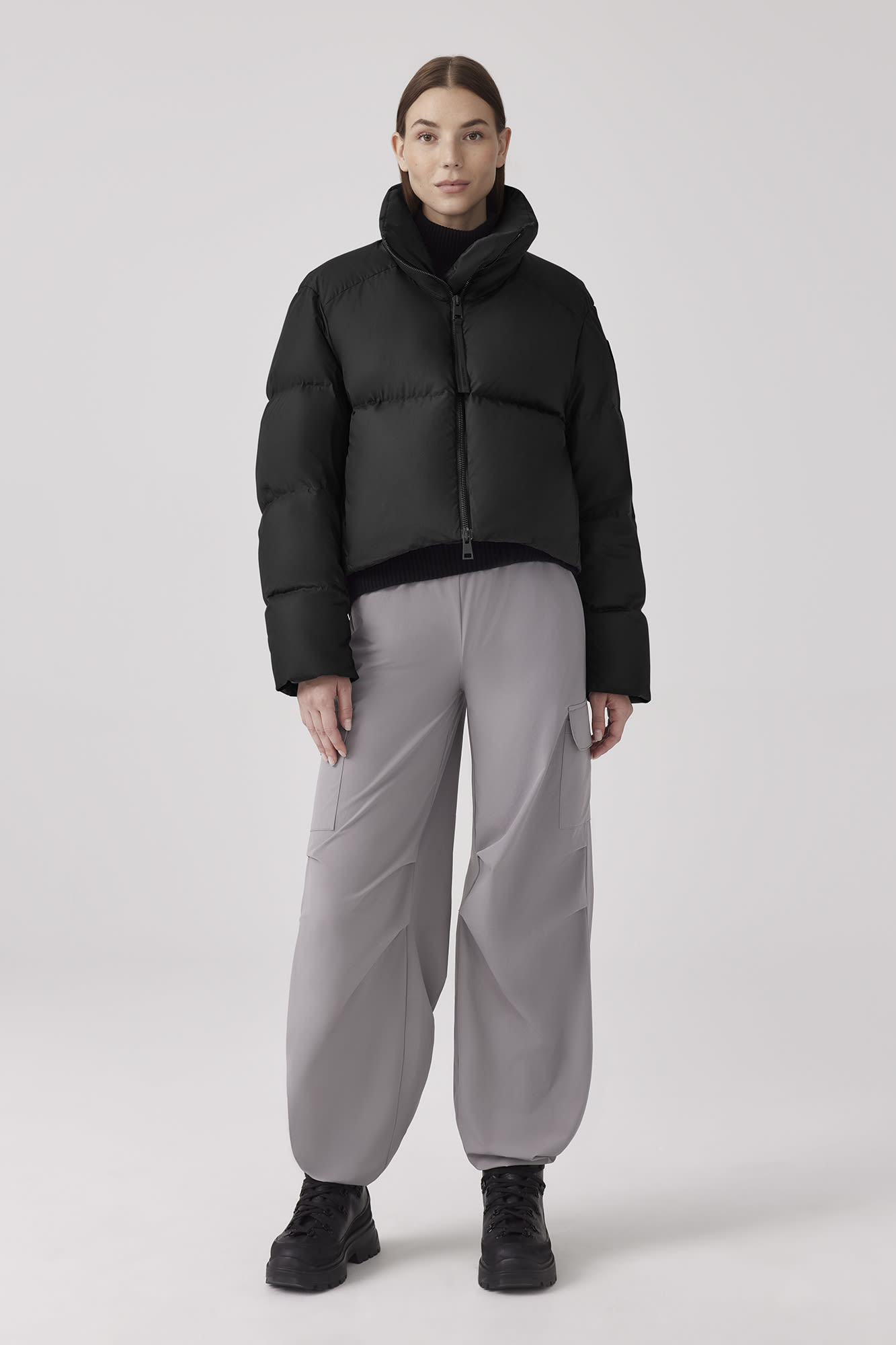 超高品質で人気の Garnet Cropped US Goose Canada | Puffer ジャケット・アウター