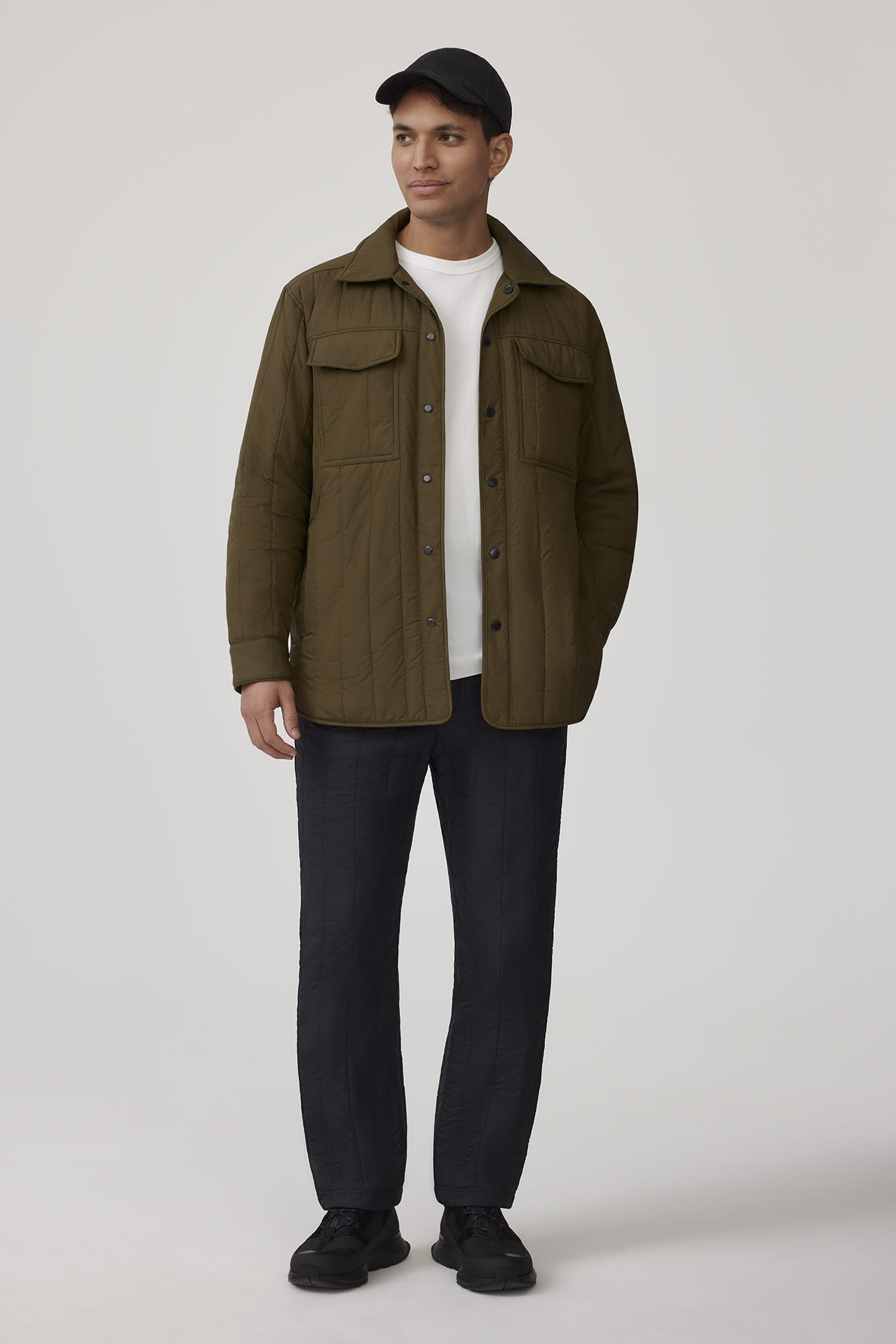 Carlyle Quilted Shirt Jacket Black Label