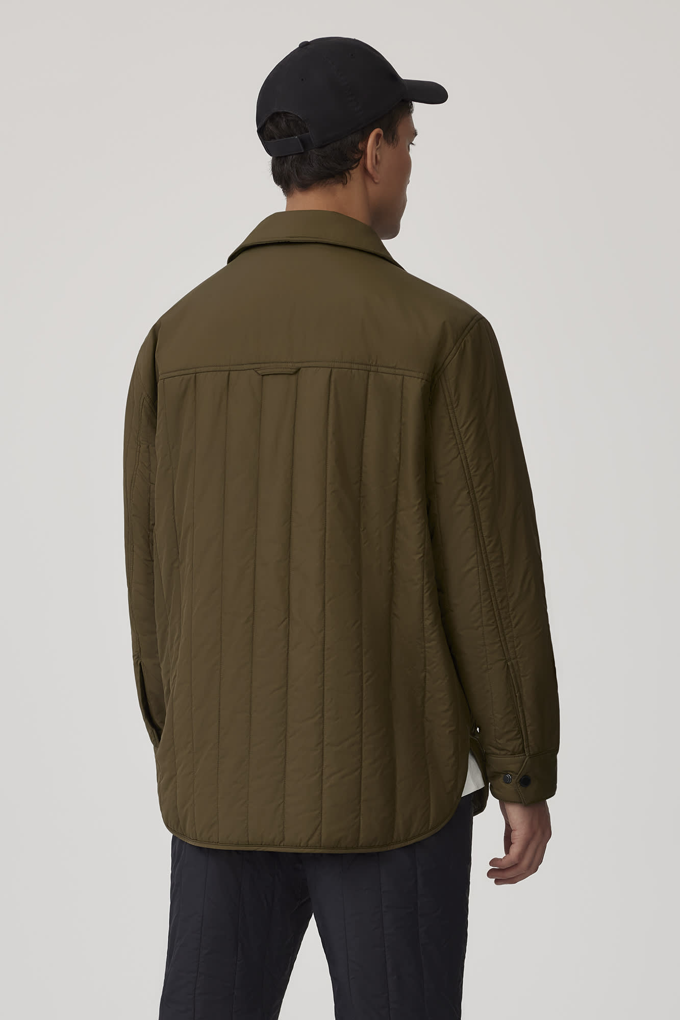 Carlyle Quilted Shirt Jacket Black Label Canada Goose NO