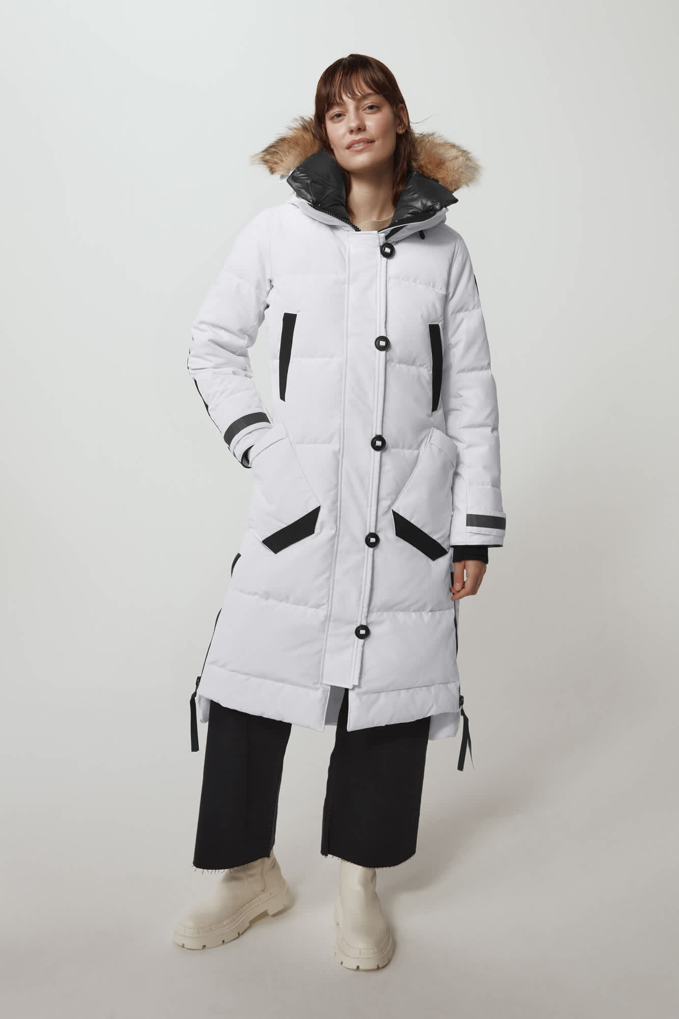 Women s Aldridge Parka Black Label Canada Goose IT
