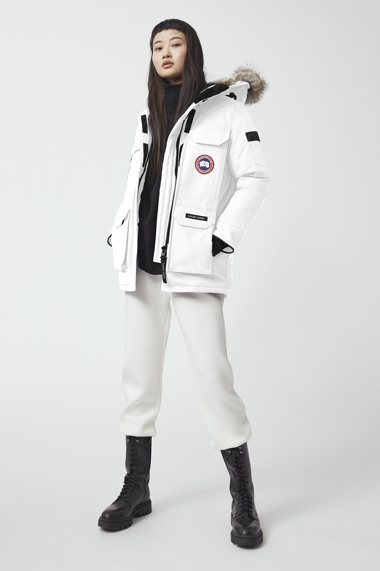 Expedition parka fusion fit white top
