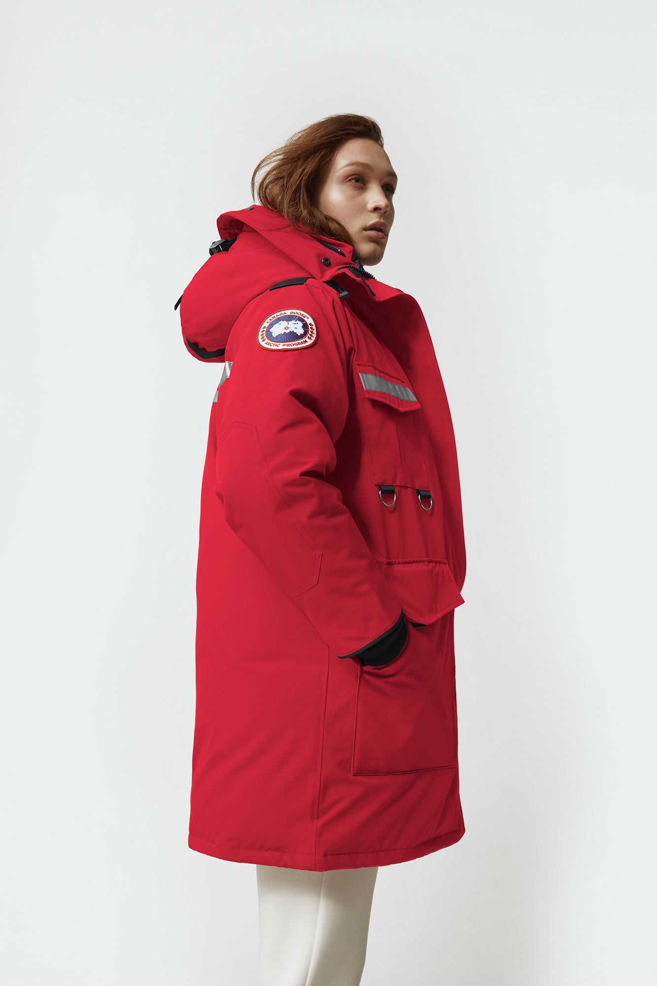 Red trench coat canada sales