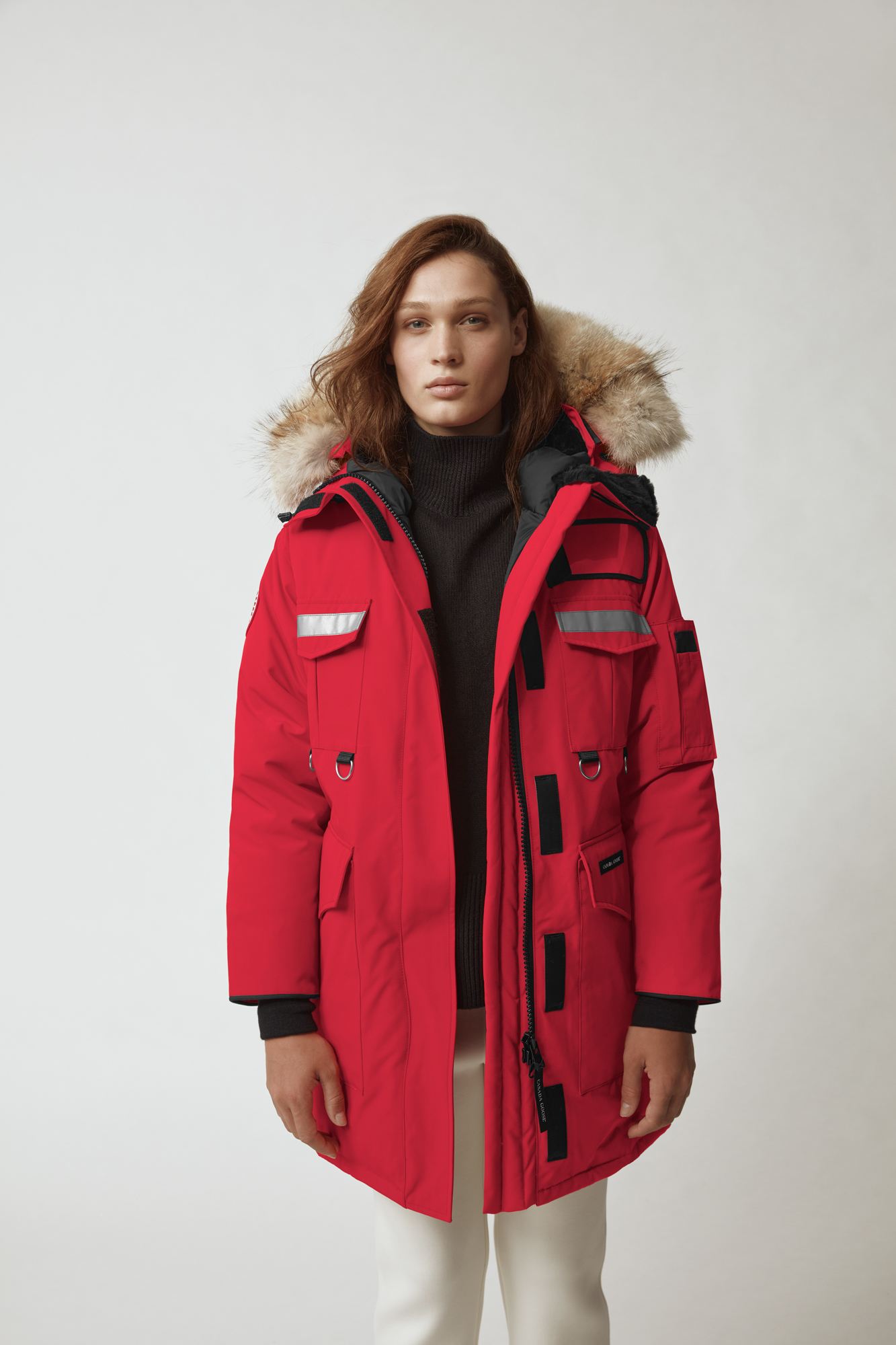 Canada goose goose dawson parka red women's clearance