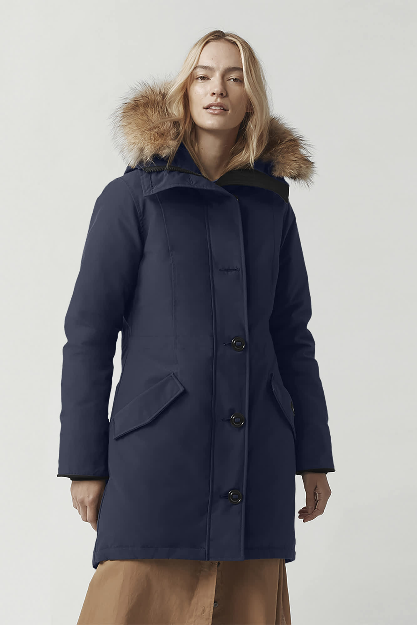 Women's canada goose rossclair parka navy online