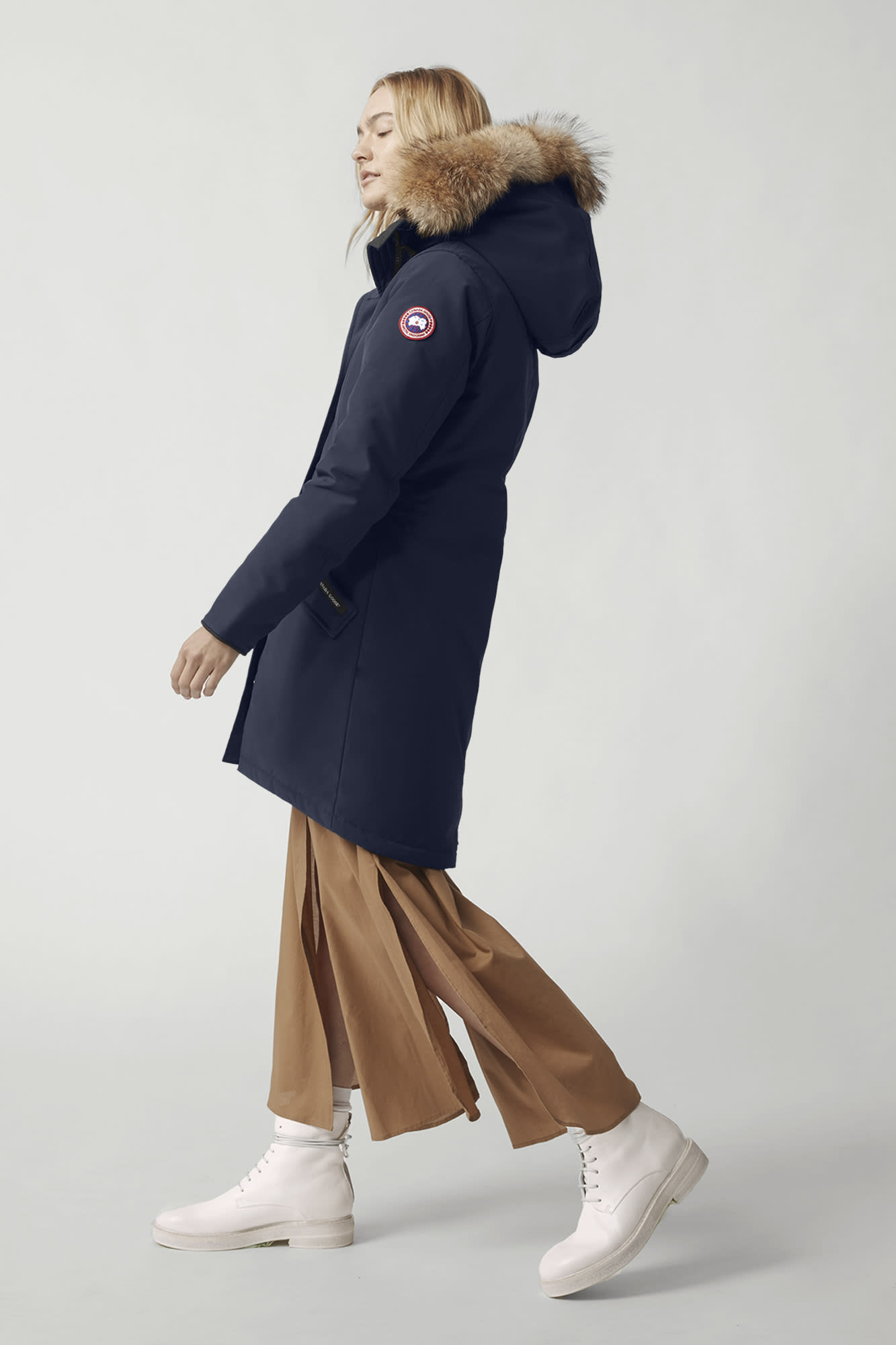 Rossclair fur trim down parka 2025
