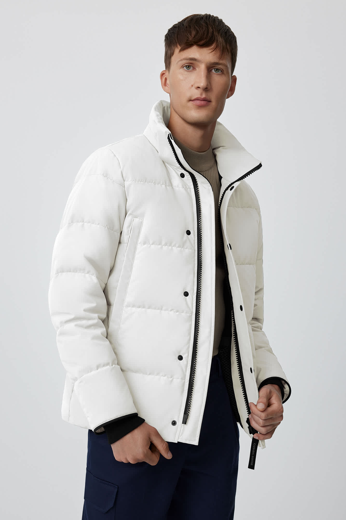 Wyndham parka black label white sales