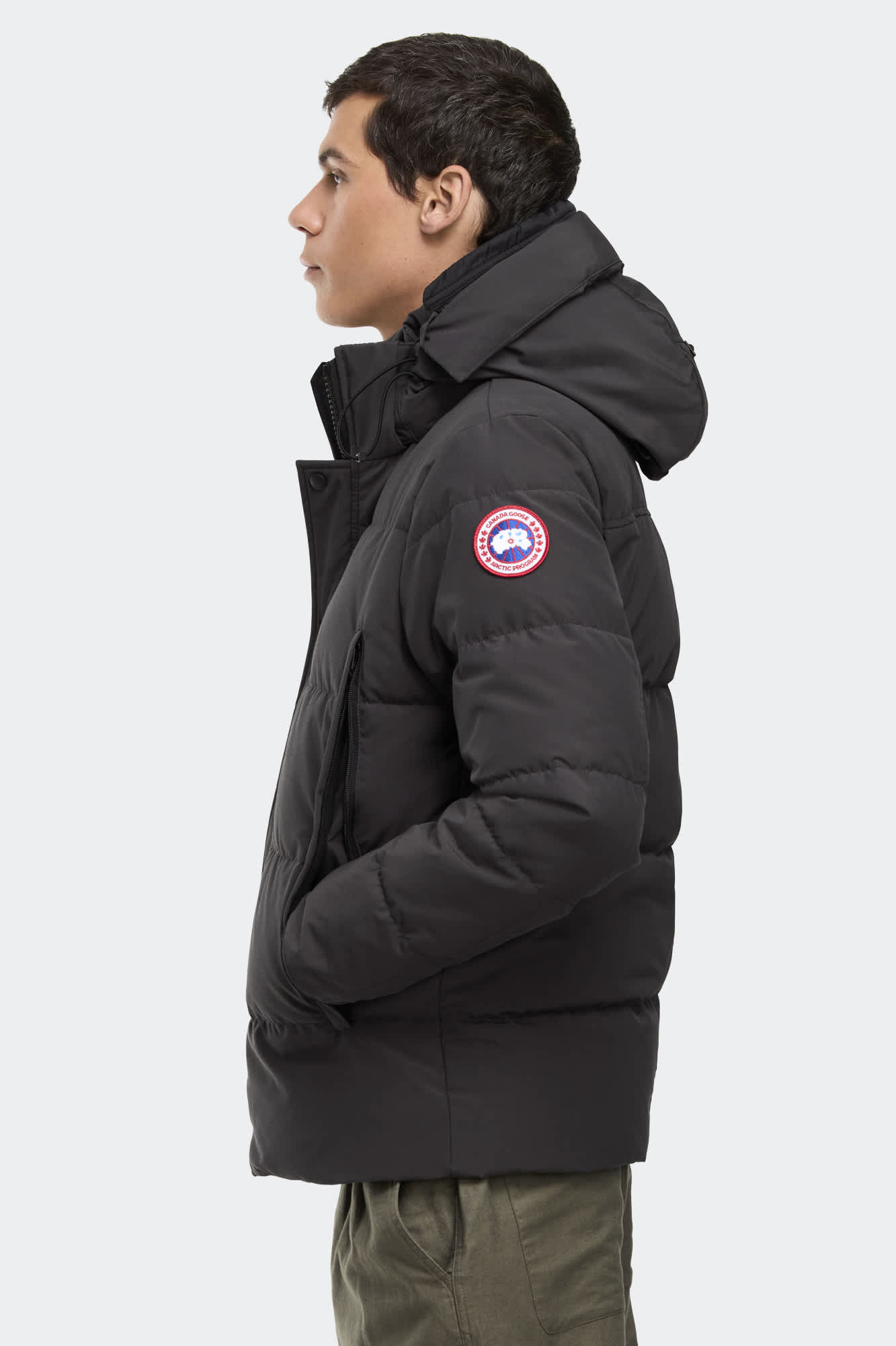 Parka Canada Cityguard – Coupe Grande, Couleur Kaki, Déperlant – Capuche Amovible, Poches Intérieures