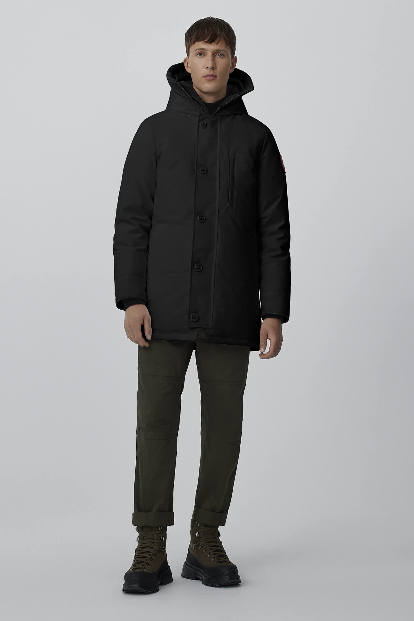 Men s Short Parka Jackets Mid length Down Jackets Canada Goose US