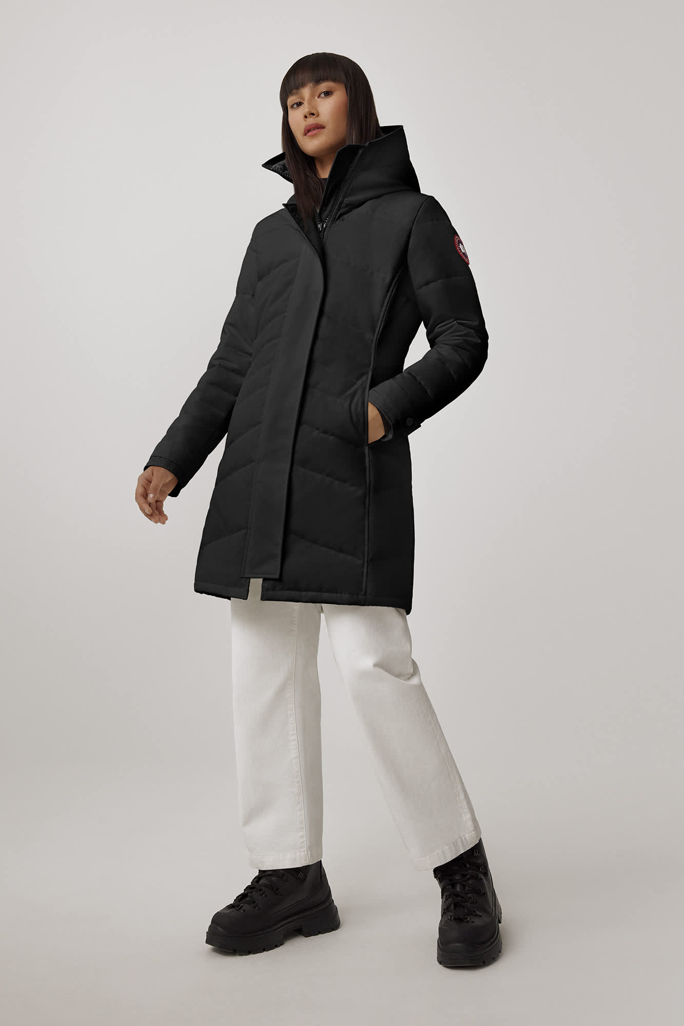 Lorette hooded down parka deals