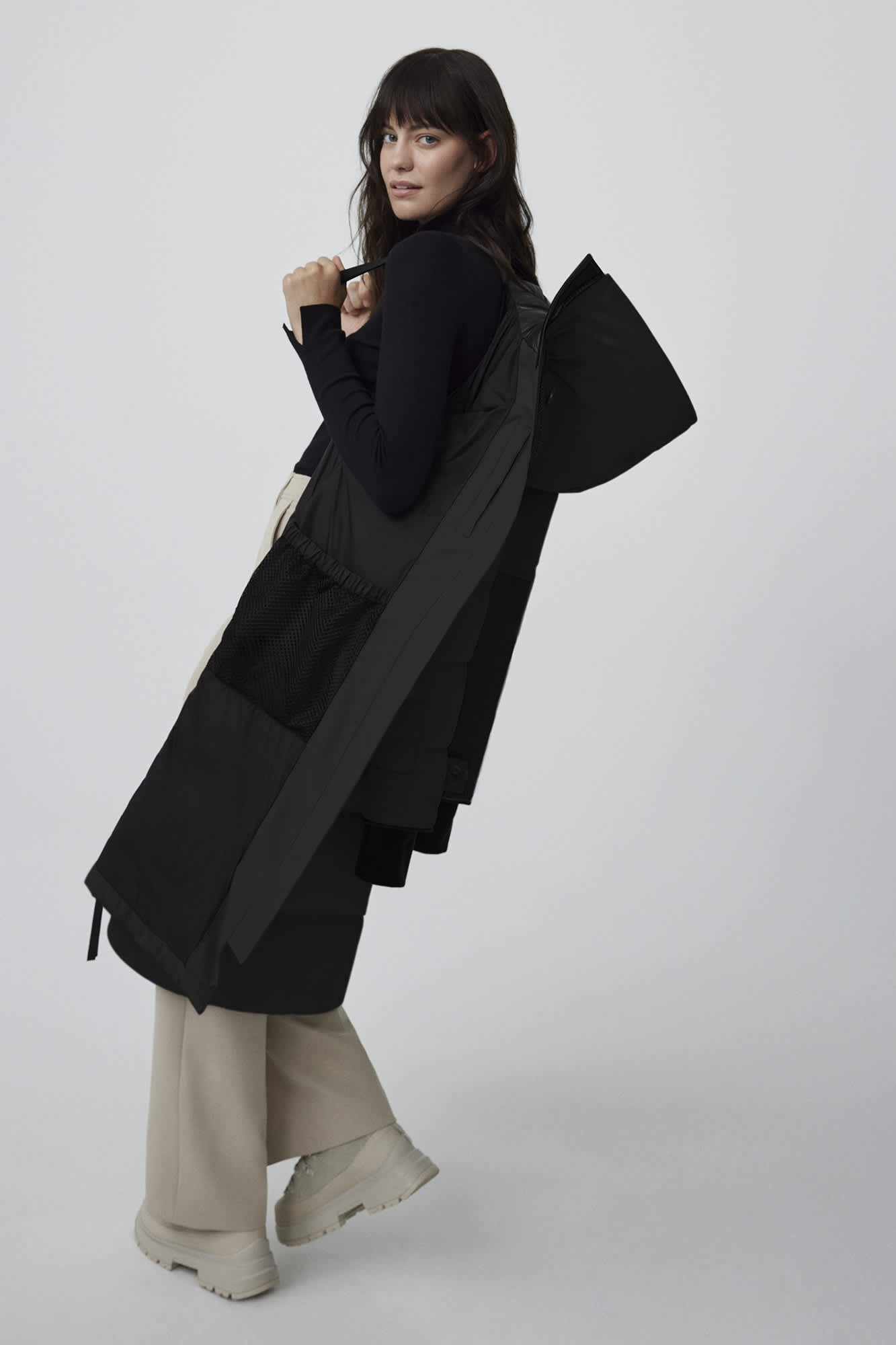Aldridge parka black label canada goose hot sale