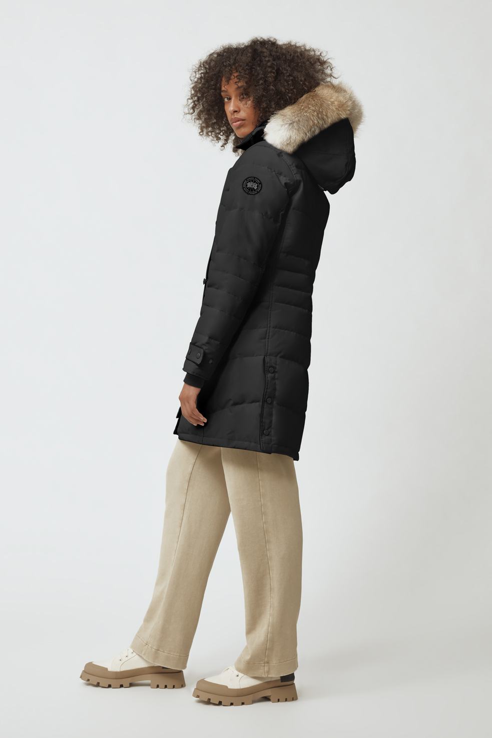 Women s Lorette Parka Black Label Canada Goose US