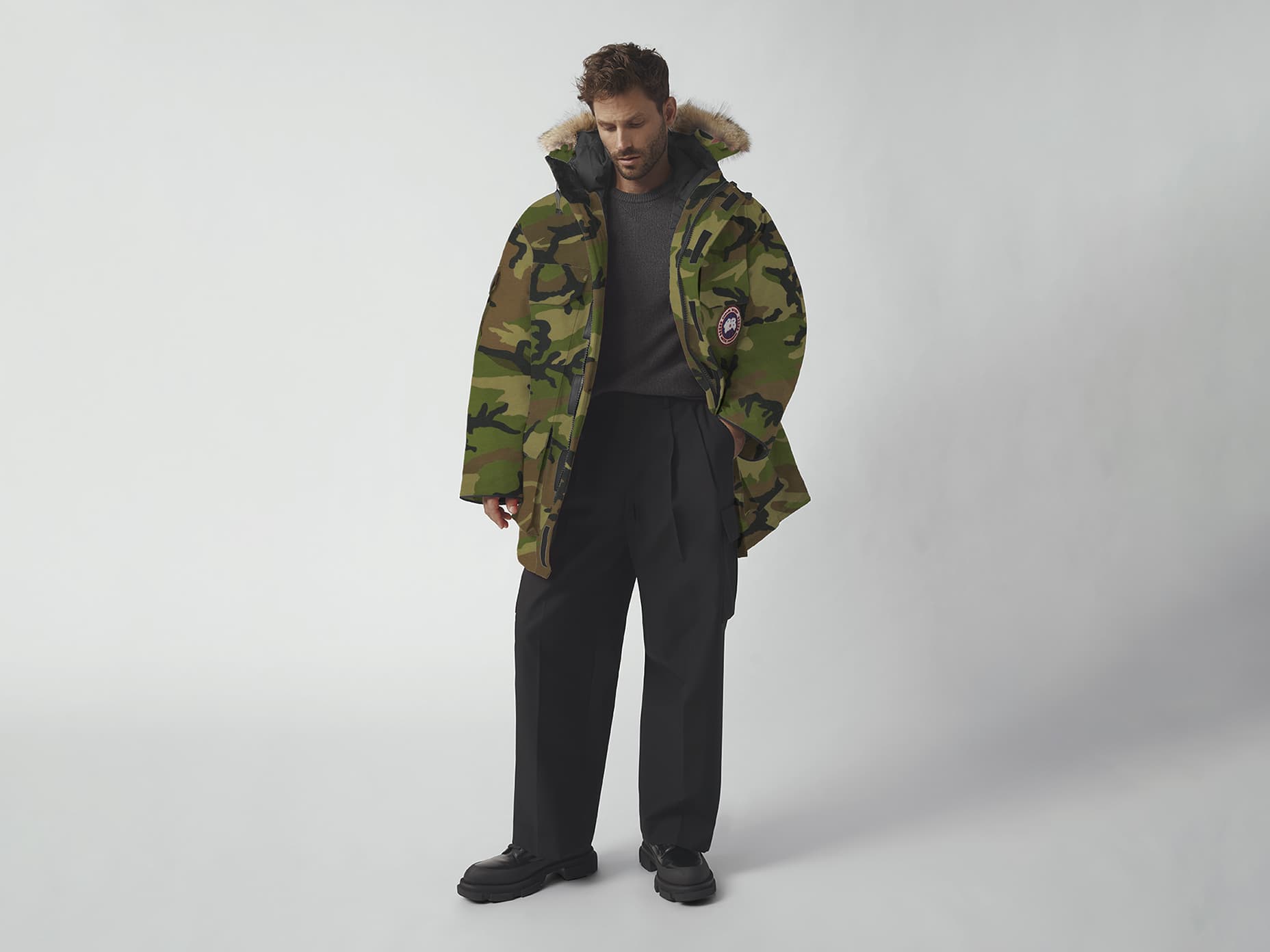 Men's camo expedition parka on sale