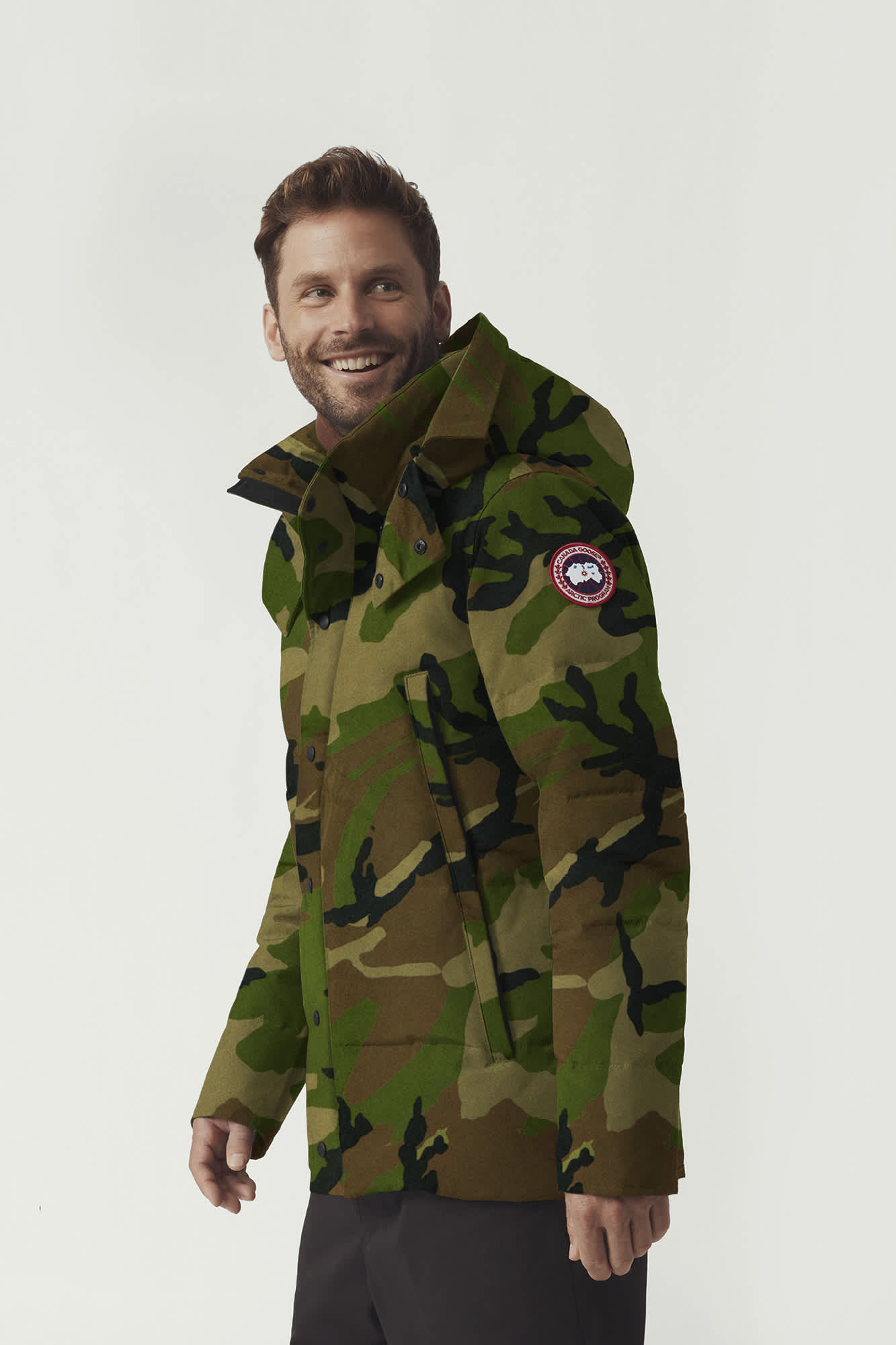 Men s Wyndham Parka Print Canada Goose SK
