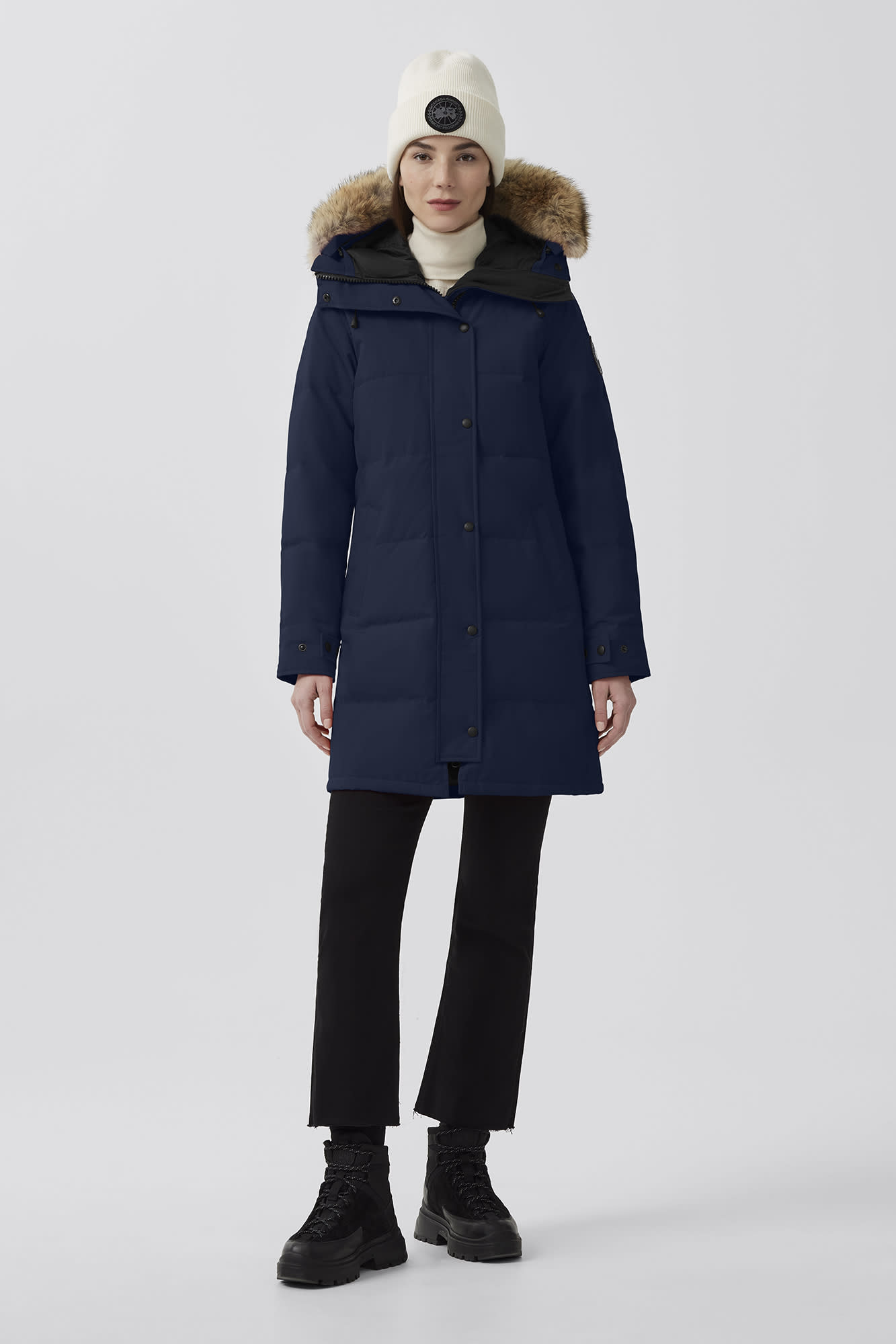 Shelburne genuine coyote fur trim down parka sale