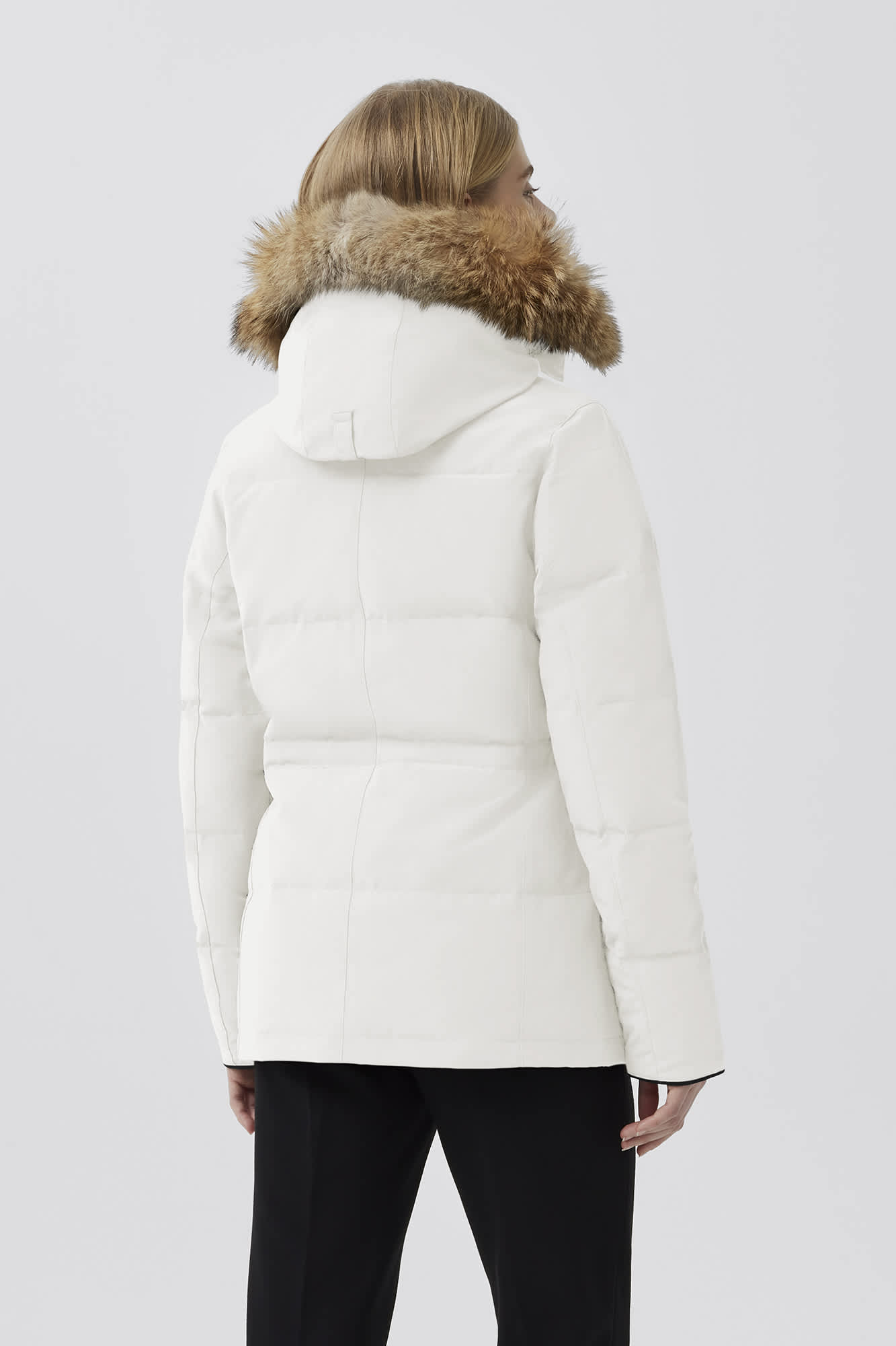 chelsea parka with hood trim
