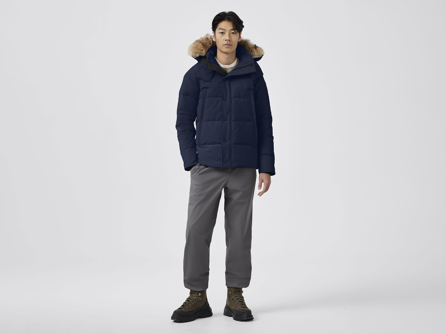 Canada goose wyndham parka white shop