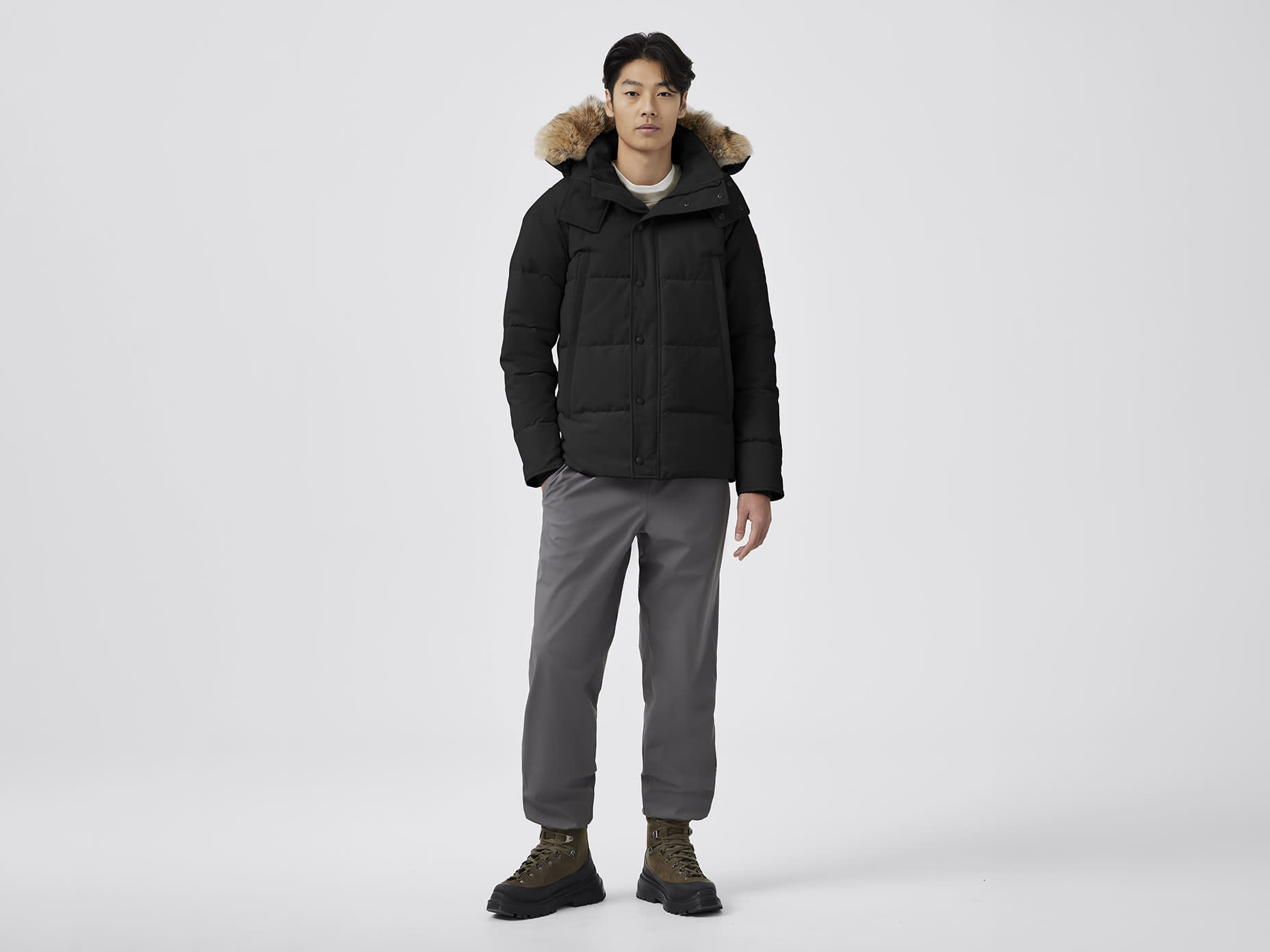 Canada goose wyndham parka navy deals