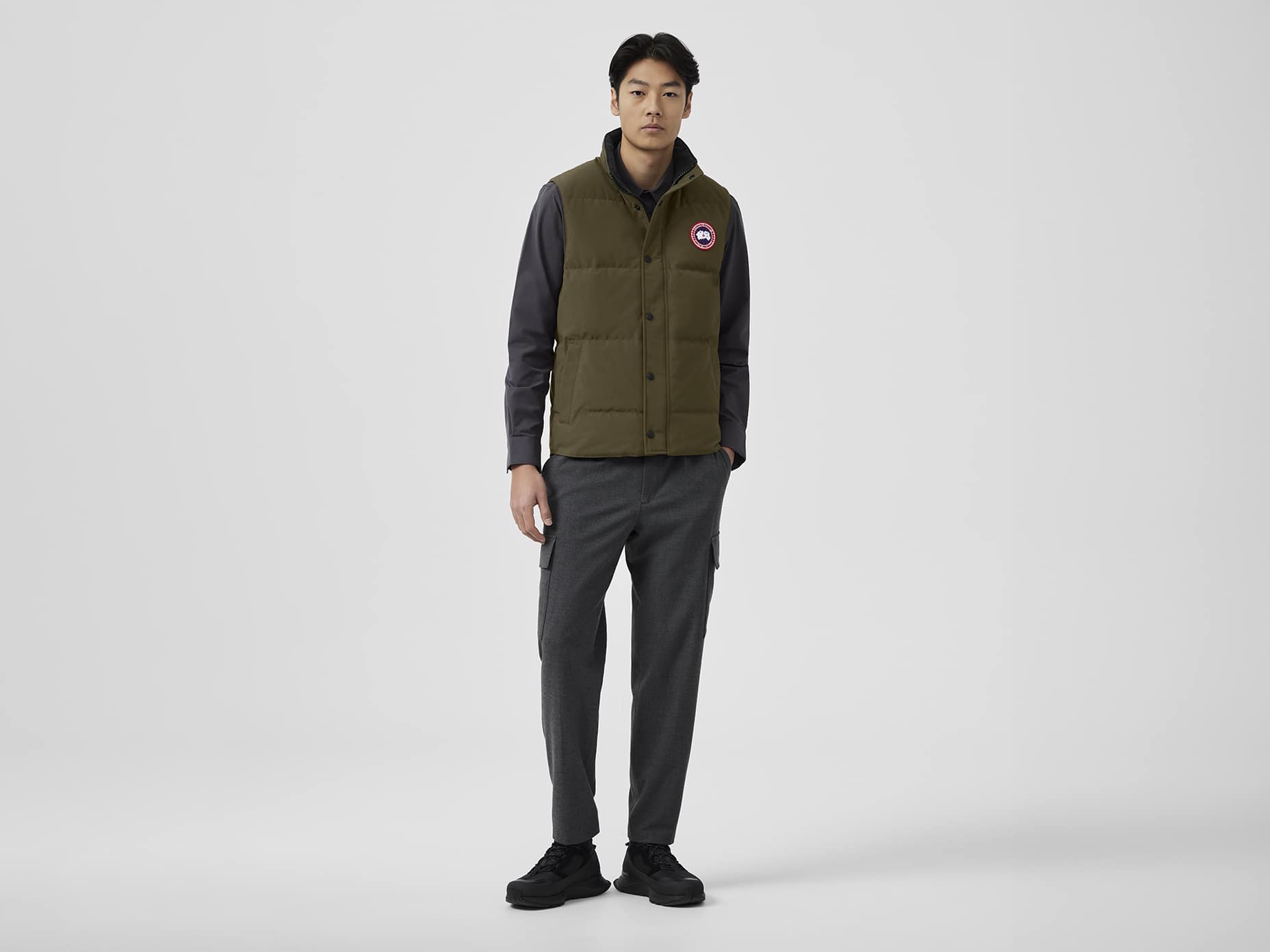Green canada goose vest discount