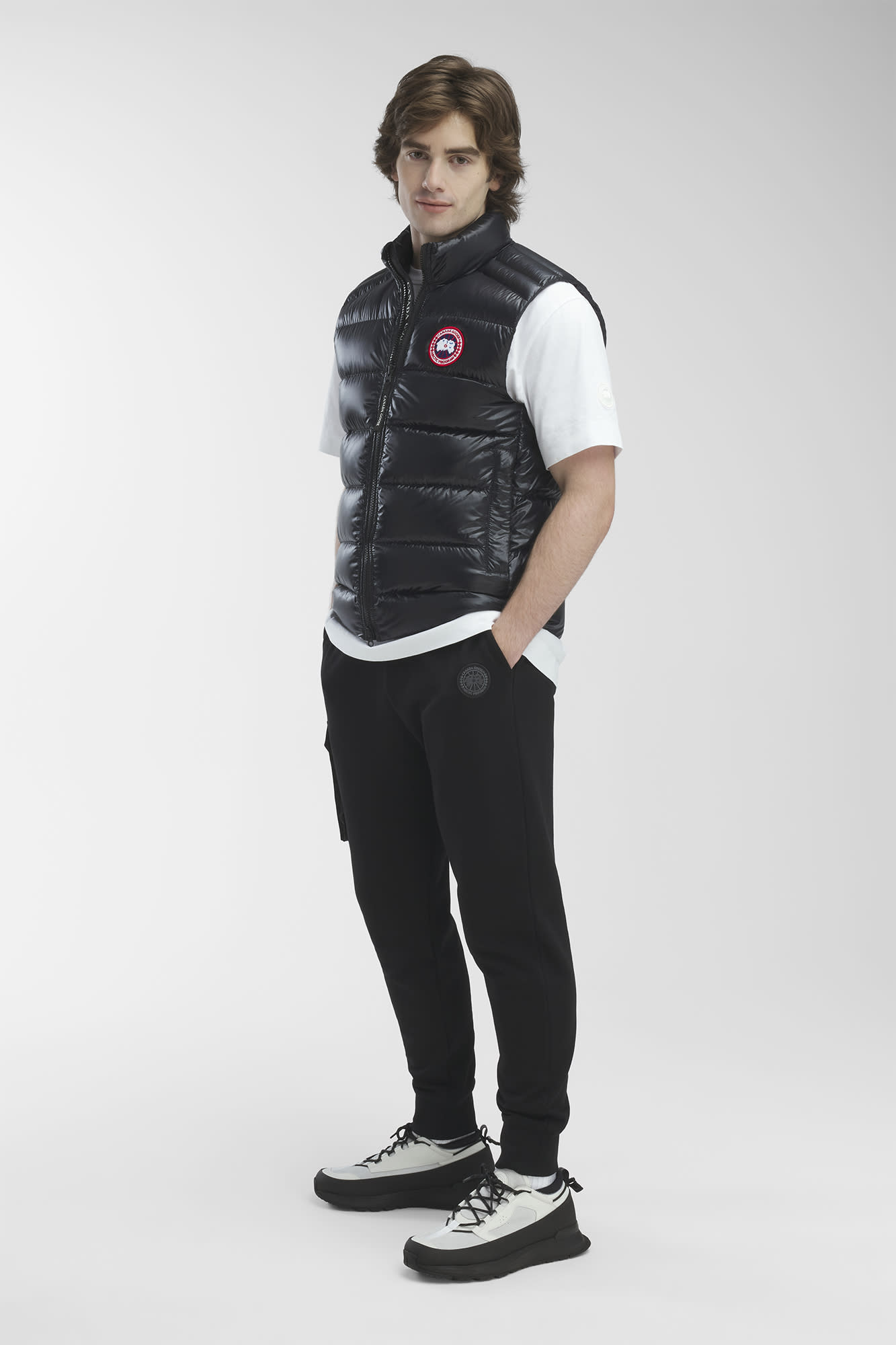 トップス CordingEmbroideryDetail CottonVest Men's Crofton Down Vest | Canada Goose MT