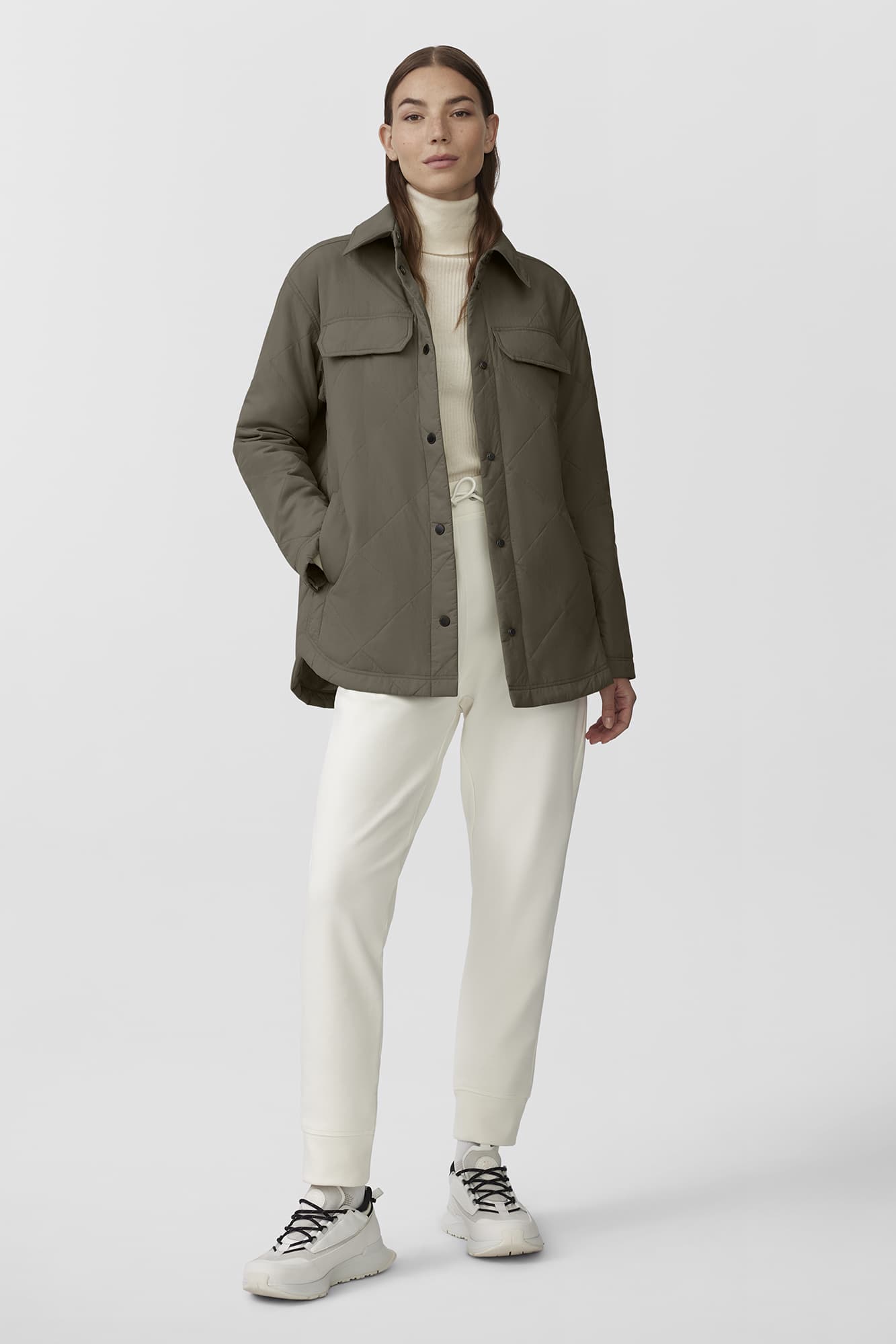 Albany Quilted Shirt Jacket Black Label Canada Goose HU