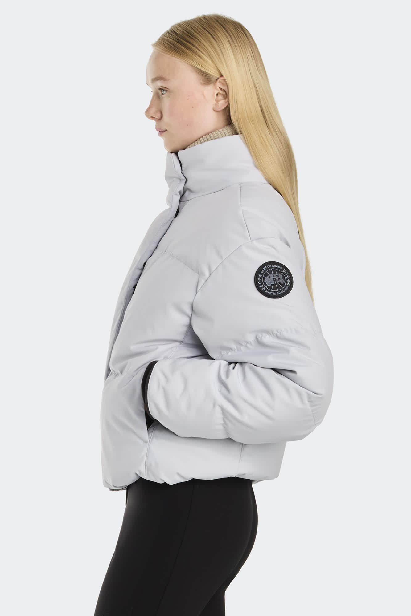 STAND ALONE Satin Stadium Jumper - Navy | THEROOM