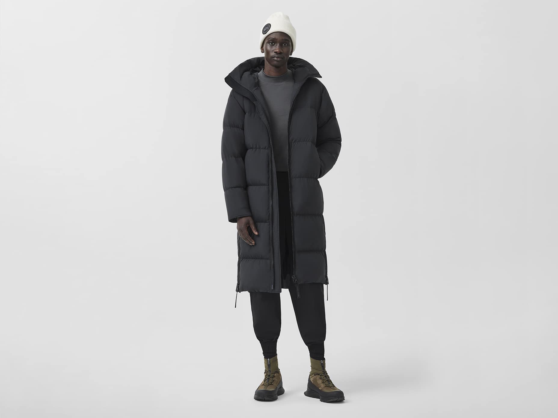 Lawrence Long Puffer Black Label Canada Goose DE