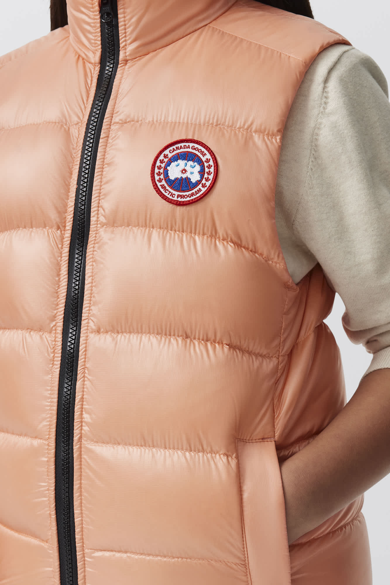 Pink canada goose gilet store