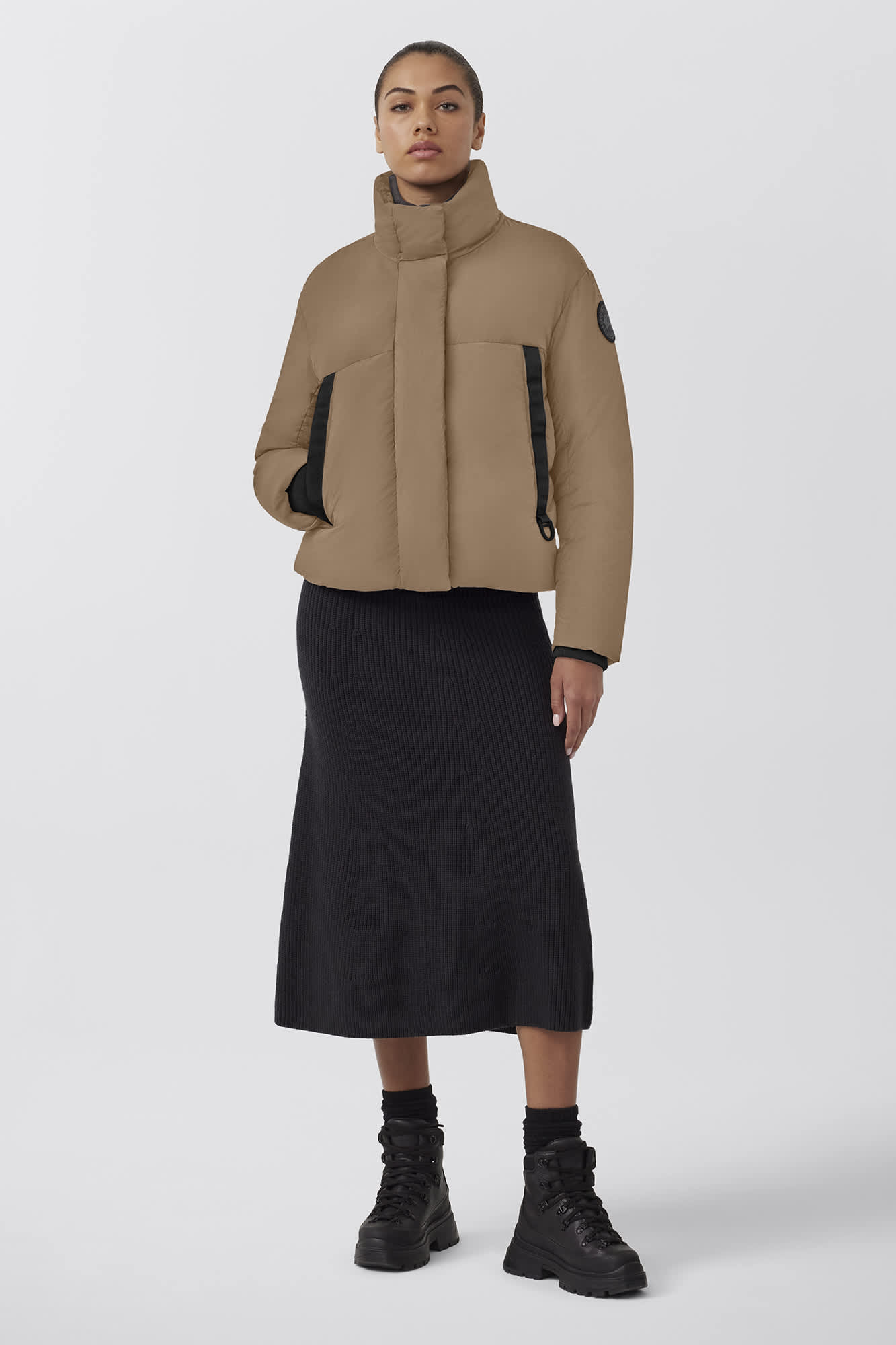 Junction Cropped Puffer Black Label | Canada Goose