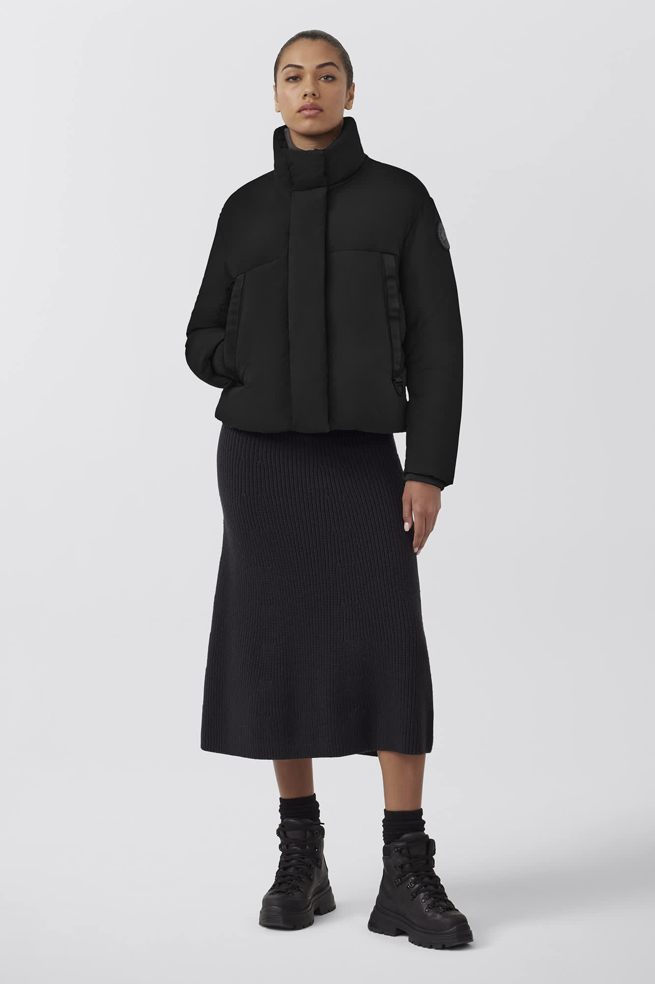 Junction Cropped Puffer Black Label