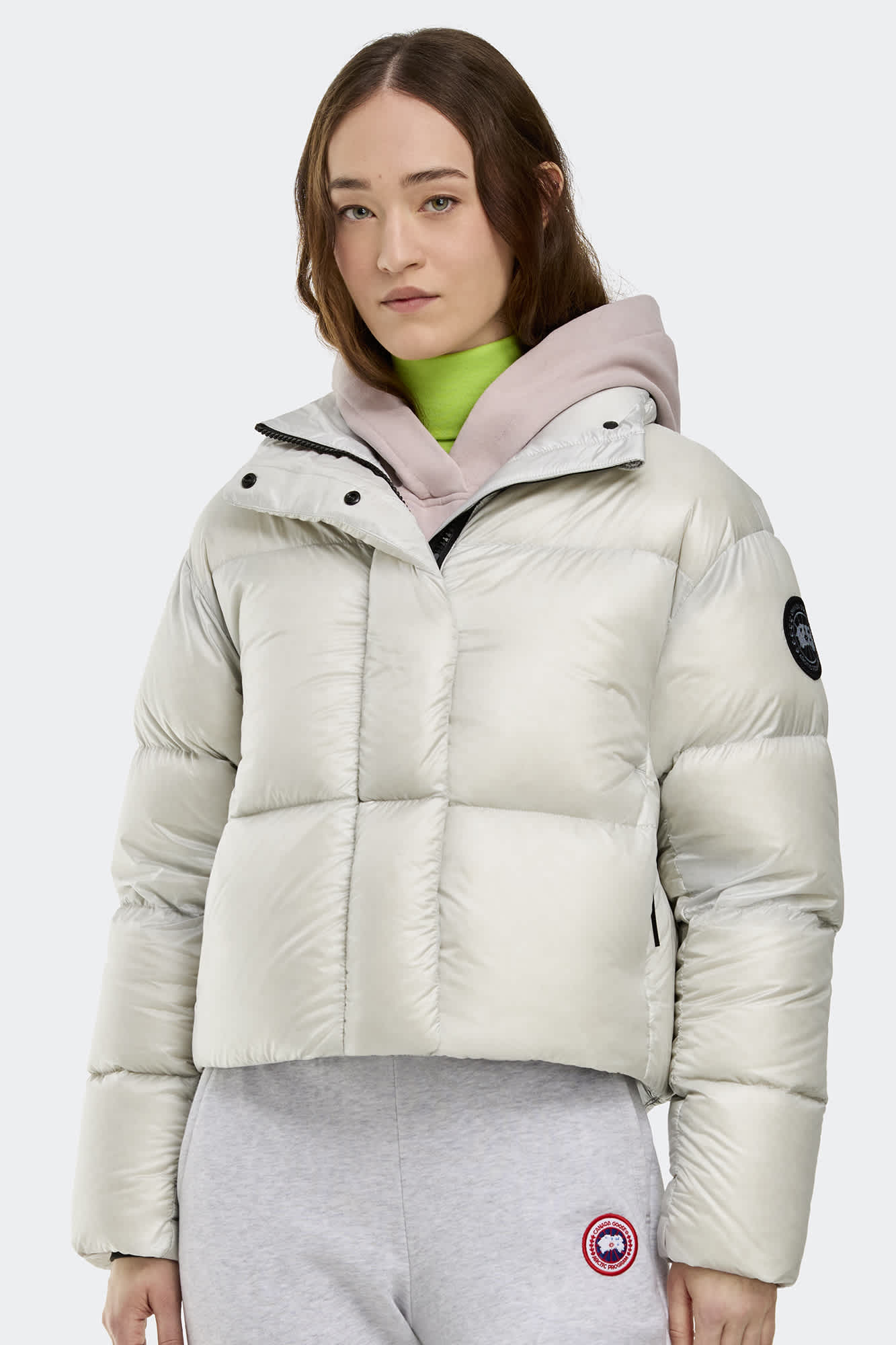 【 】サイプレス クロップド パファー Black Label カナダグース 新作Cypress Cropped Puffer Black Label style
