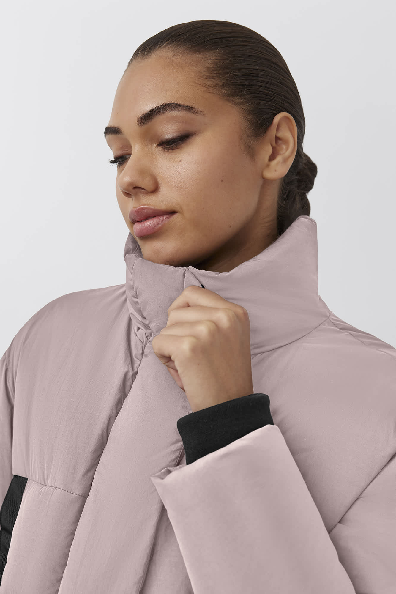 Junction Cropped Puffer Black Label | Canada Goose LU