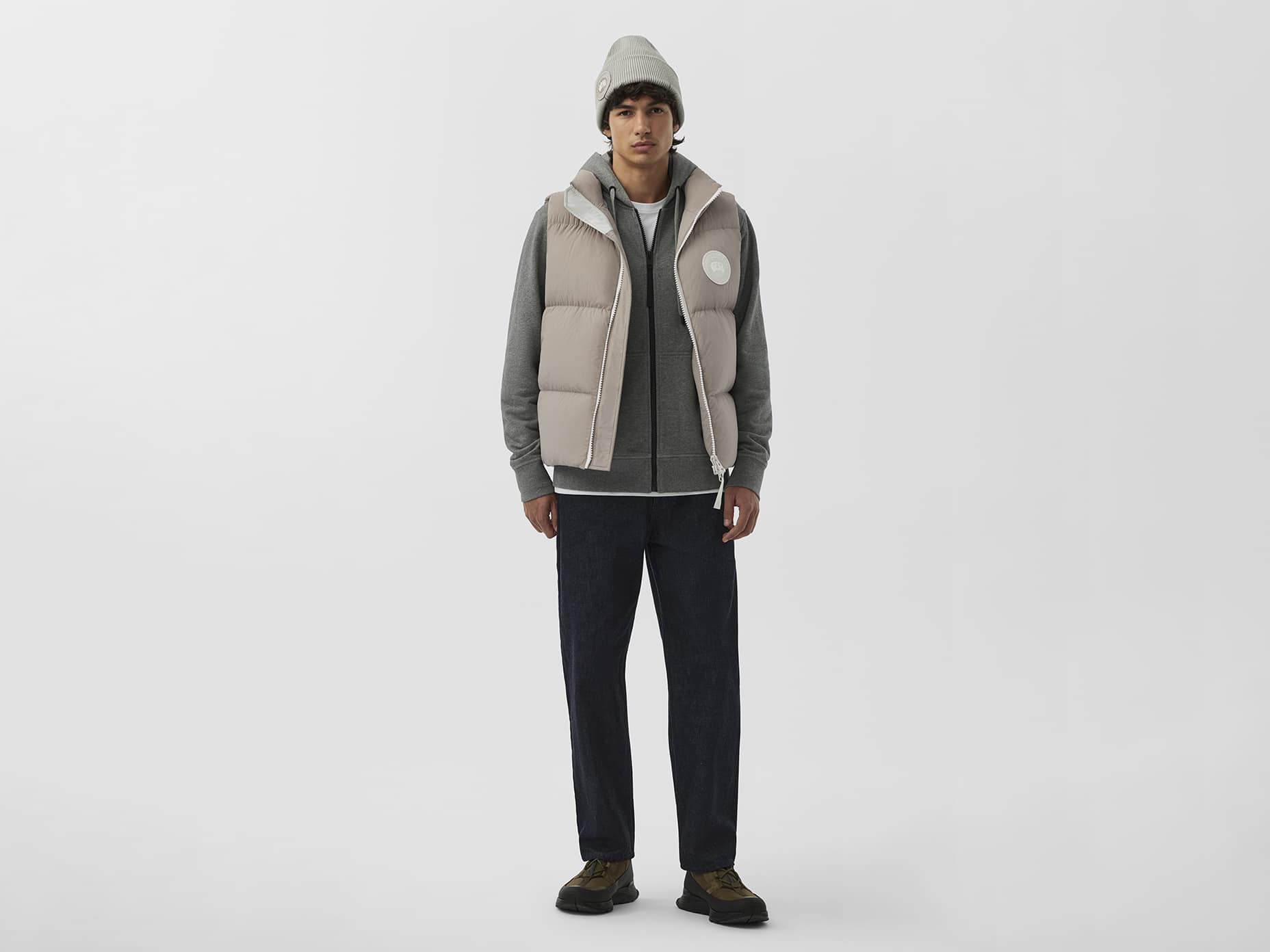 【 】白 ローレンス パッファー ベスト White Disc Lawrence Puffer Vest White Disc | Canada Goose US