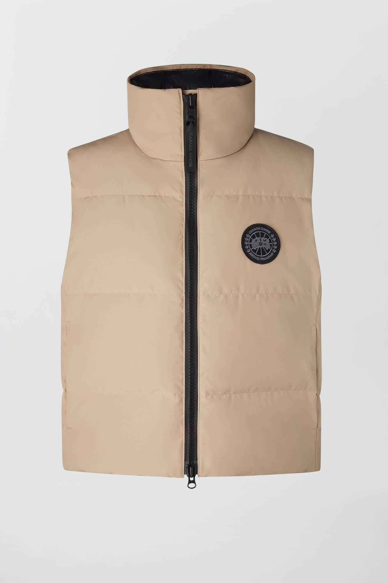 Kurze Grandview Weste mit schwarzem Label Canada Goose DE