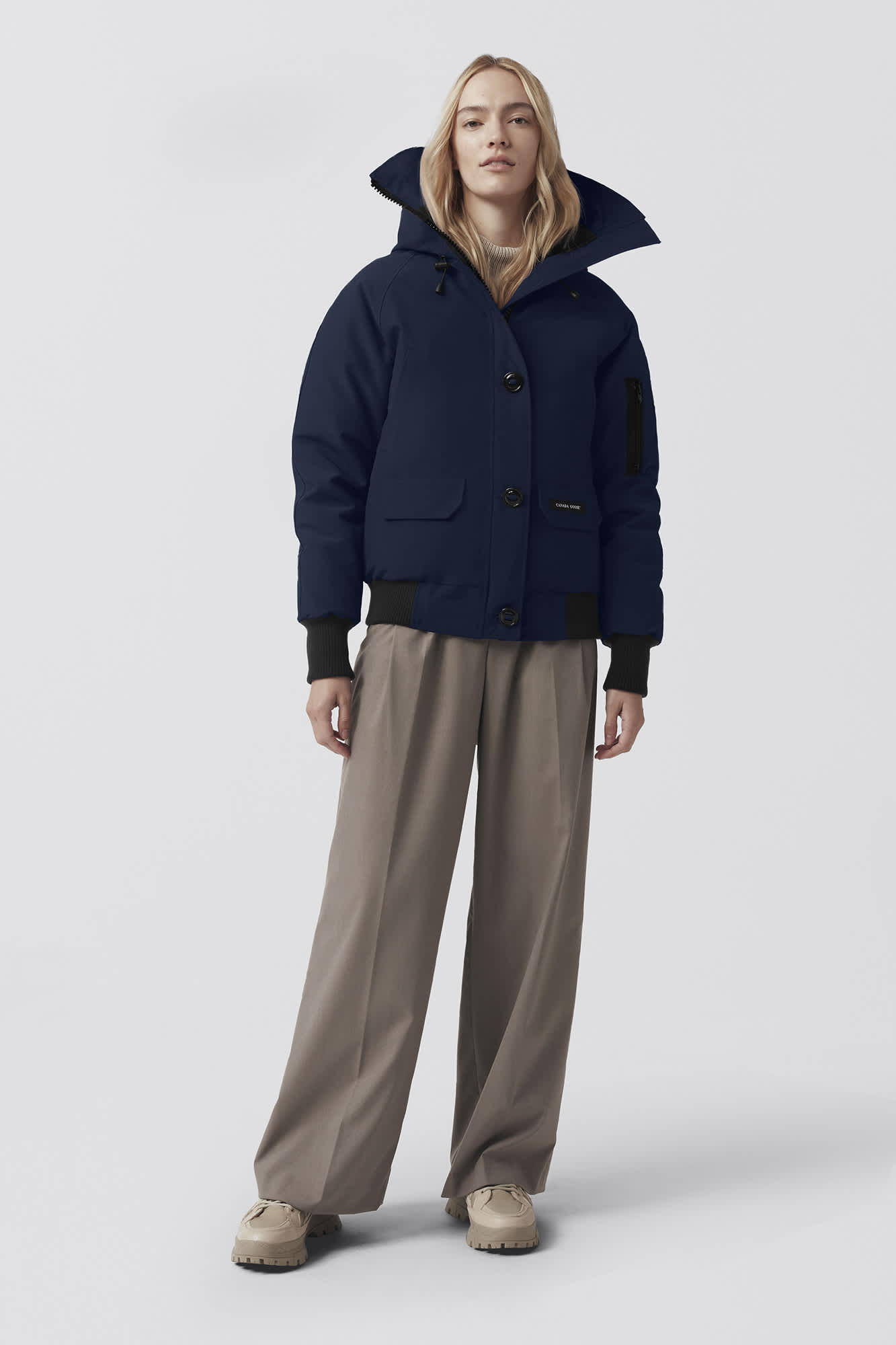 Canada goose chilliwack bomber women's grey discount